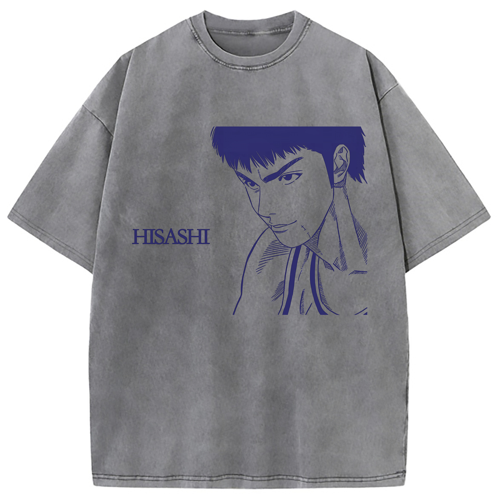 （画像用） SLAM DUNK／スラムダンク 綿100% ヴィンテージ風 半袖Tシャツ（フロントプリント）