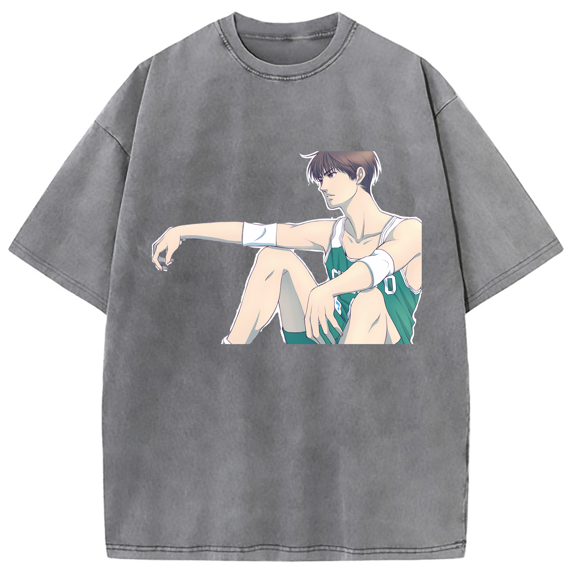 （画像用） SLAM DUNK／スラムダンク 綿100% ヴィンテージ風 半袖Tシャツ（フロントプリント）