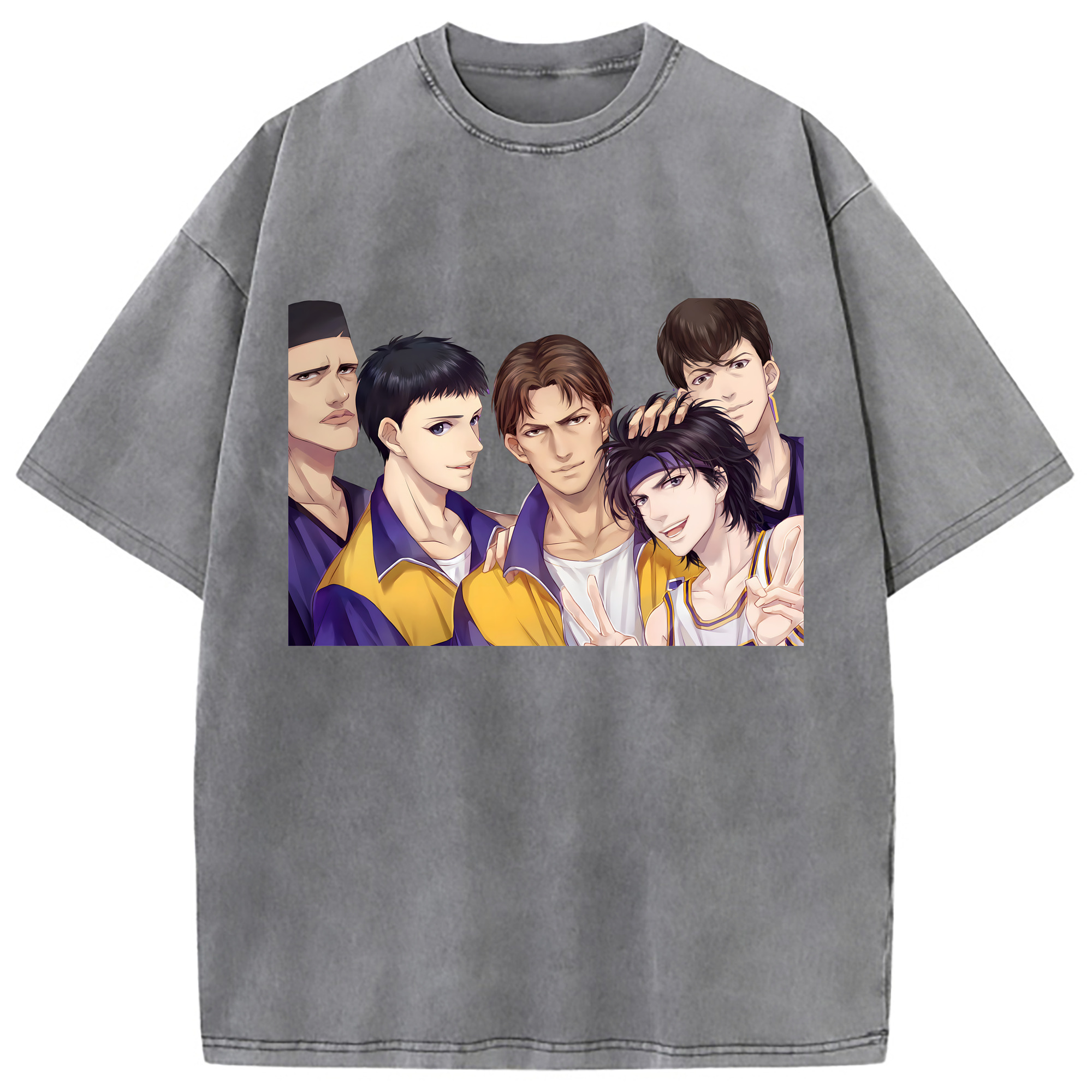 （画像用） SLAM DUNK／スラムダンク 綿100% ヴィンテージ風 半袖Tシャツ（フロントプリント）