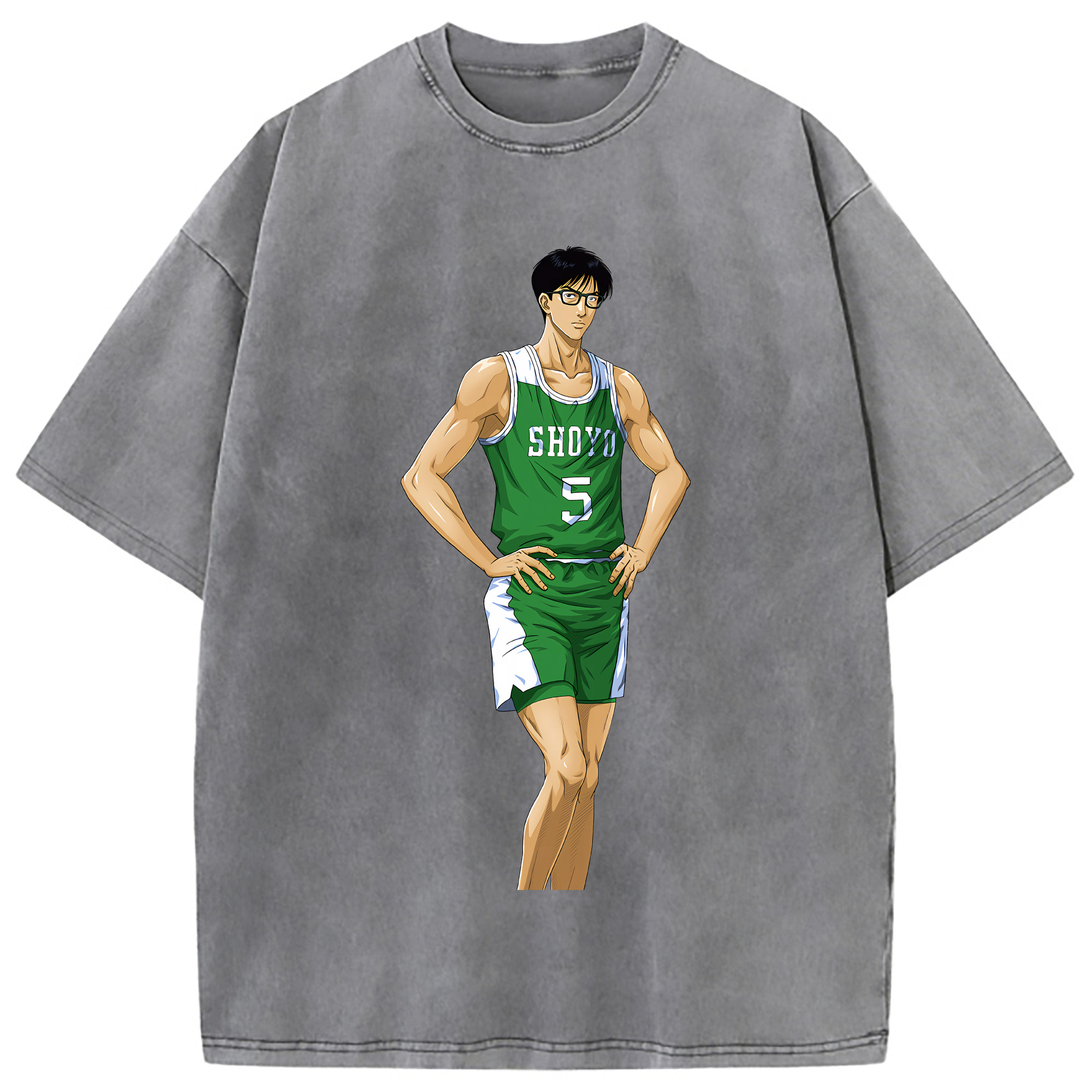 （画像用） SLAM DUNK／スラムダンク 綿100% ヴィンテージ風 半袖Tシャツ（フロントプリント）