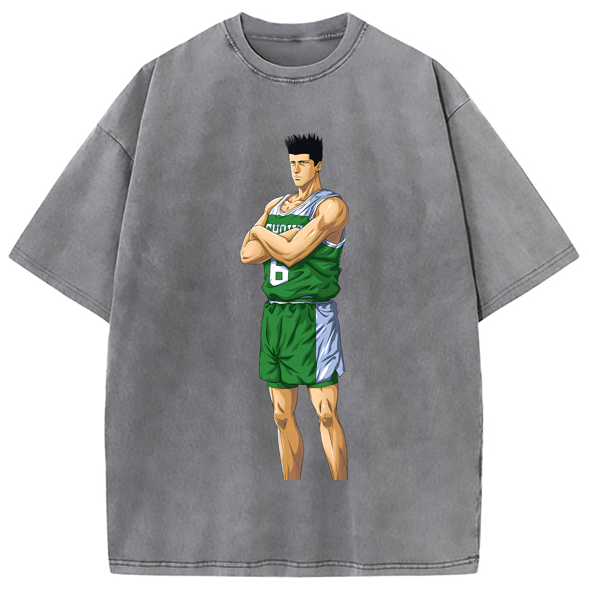 （画像用） SLAM DUNK／スラムダンク 綿100% ヴィンテージ風 半袖Tシャツ（フロントプリント）