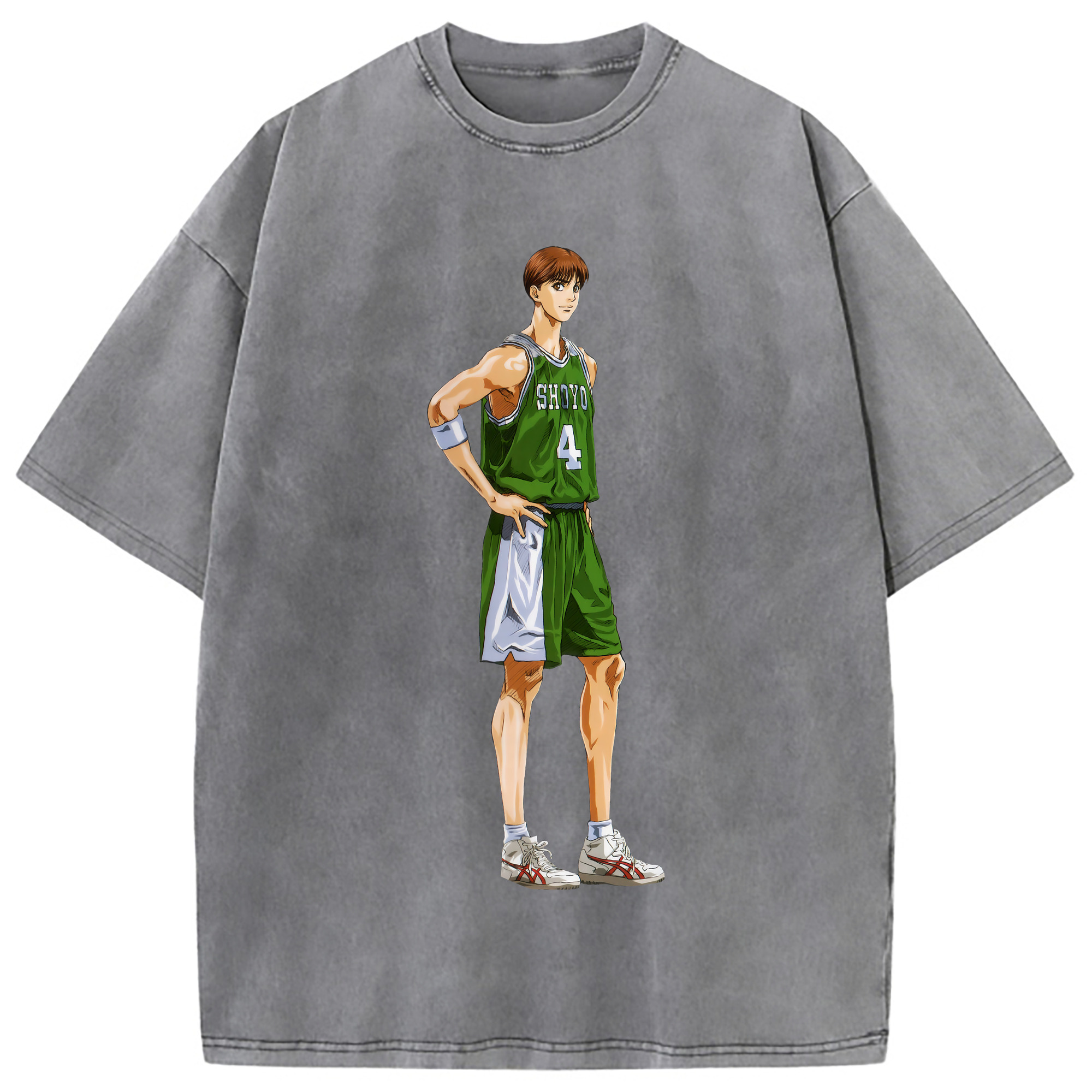 （画像用） SLAM DUNK／スラムダンク 綿100% ヴィンテージ風 半袖Tシャツ（フロントプリント）