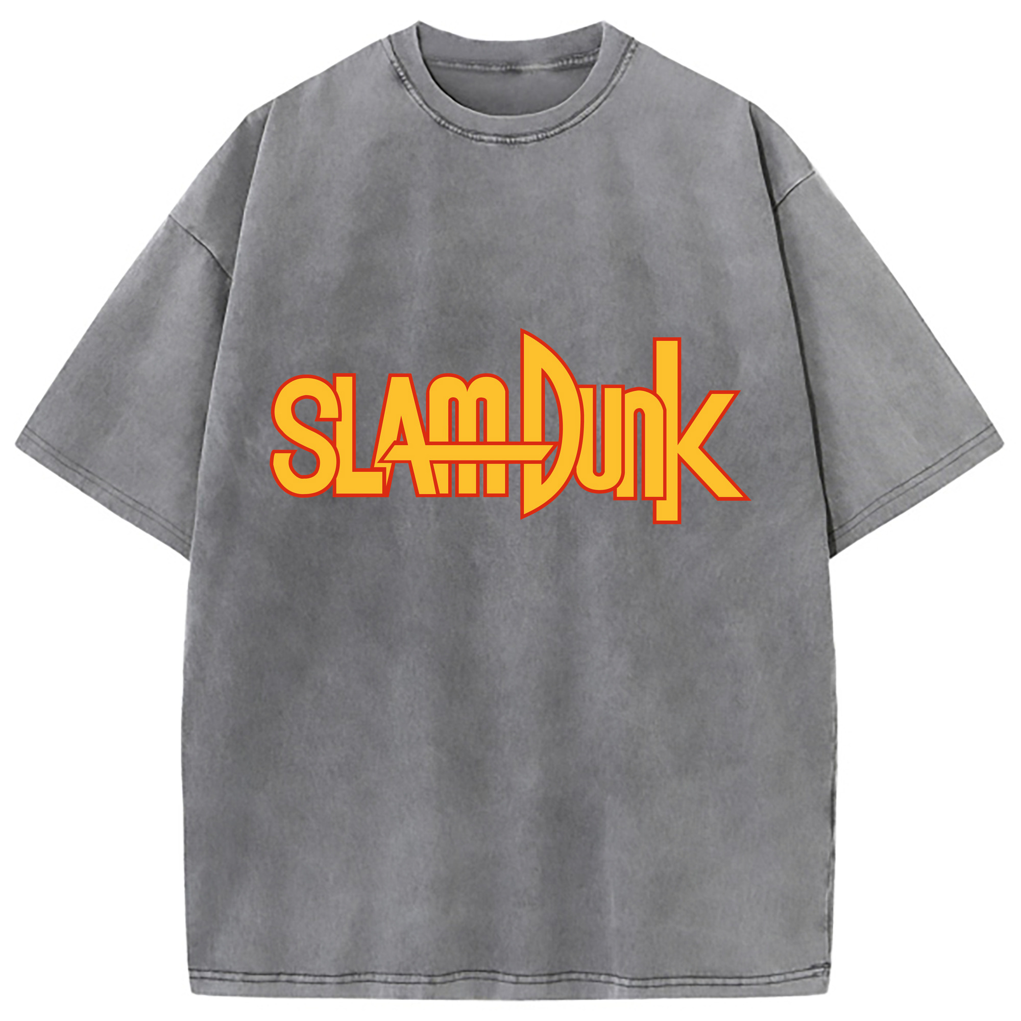 （画像用） SLAM DUNK／スラムダンク 綿100% ヴィンテージ風 半袖Tシャツ（フロントプリント）