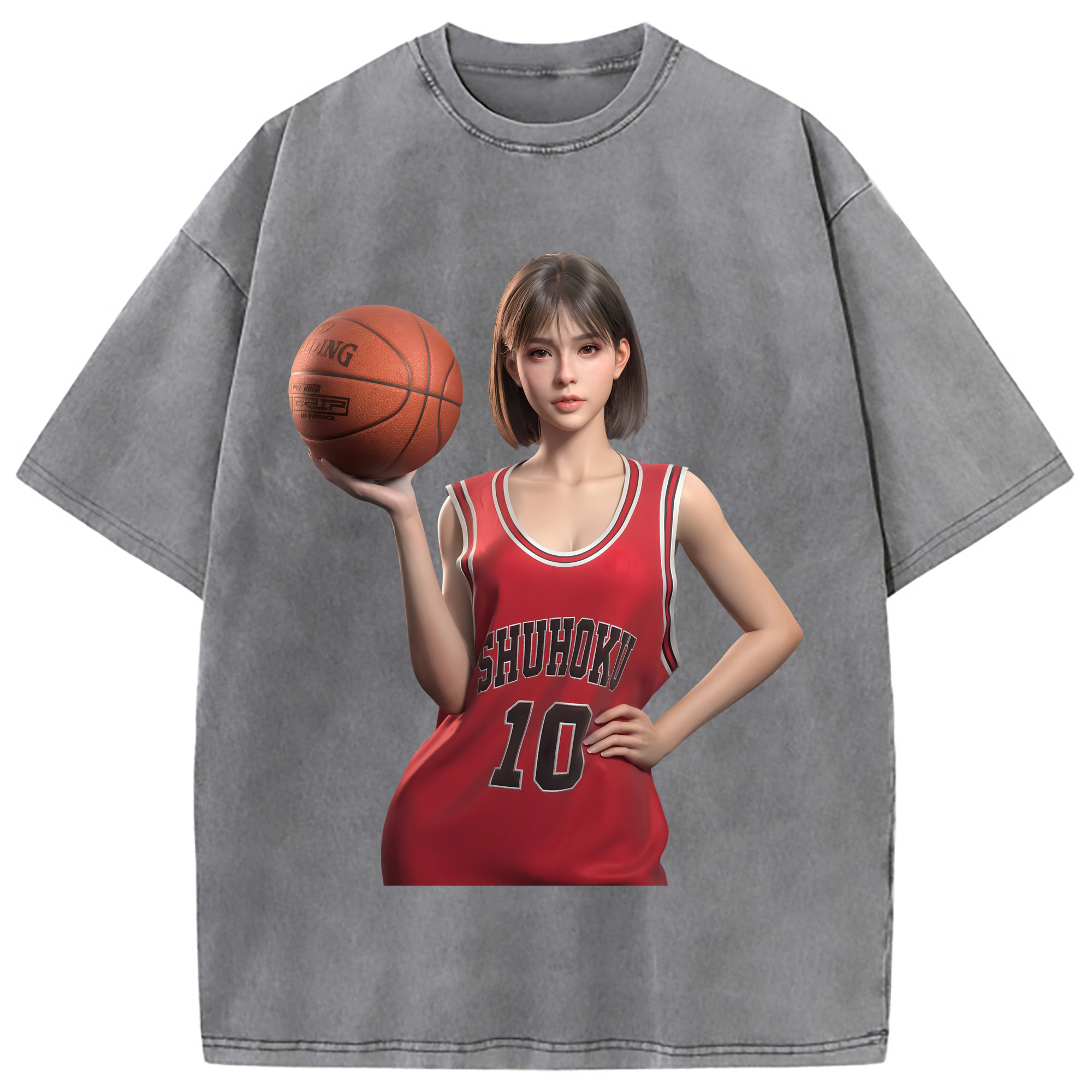 （画像用） SLAM DUNK／スラムダンク 綿100% ヴィンテージ風 半袖Tシャツ（フロントプリント）