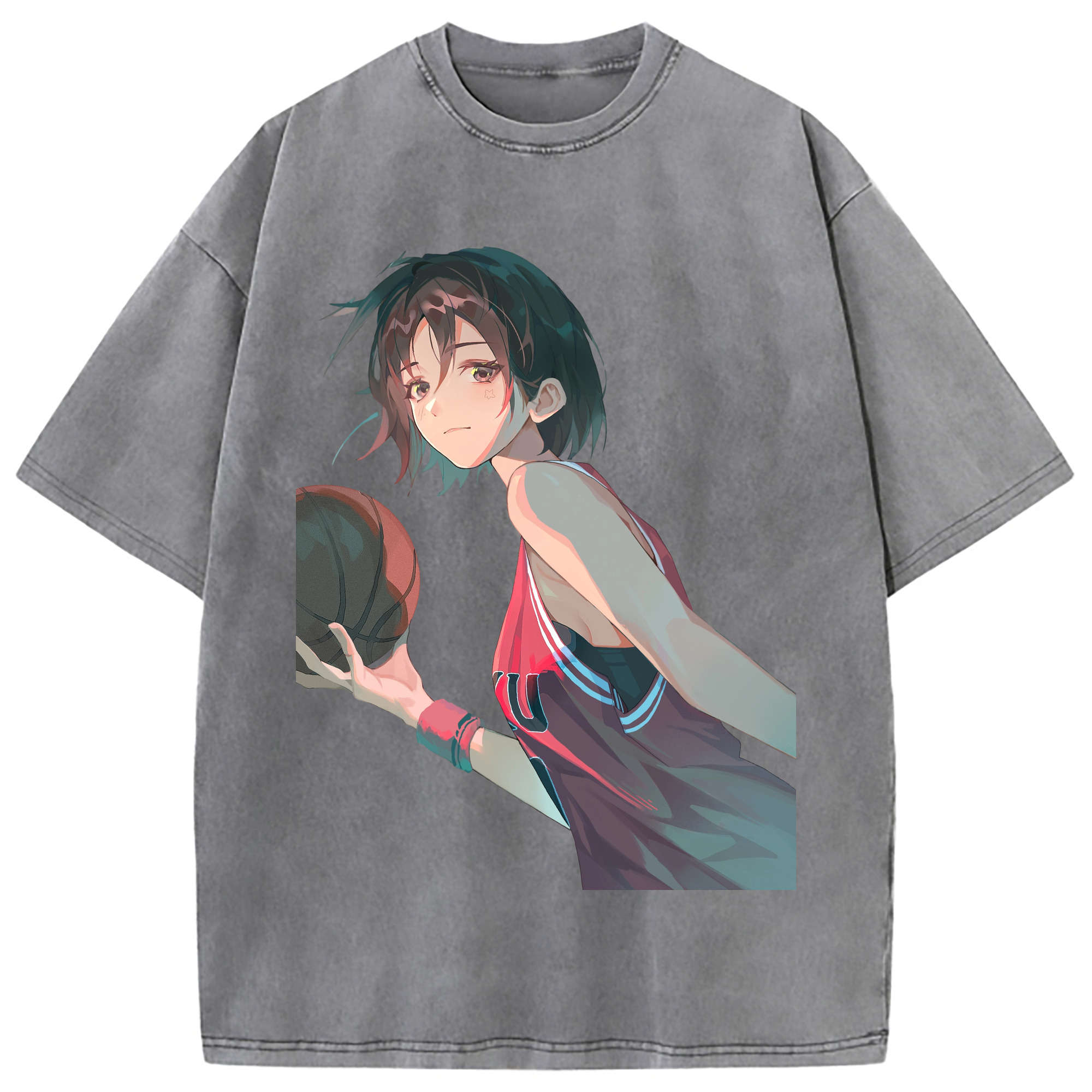 （画像用） SLAM DUNK／スラムダンク 綿100% ヴィンテージ風 半袖Tシャツ（フロントプリント）