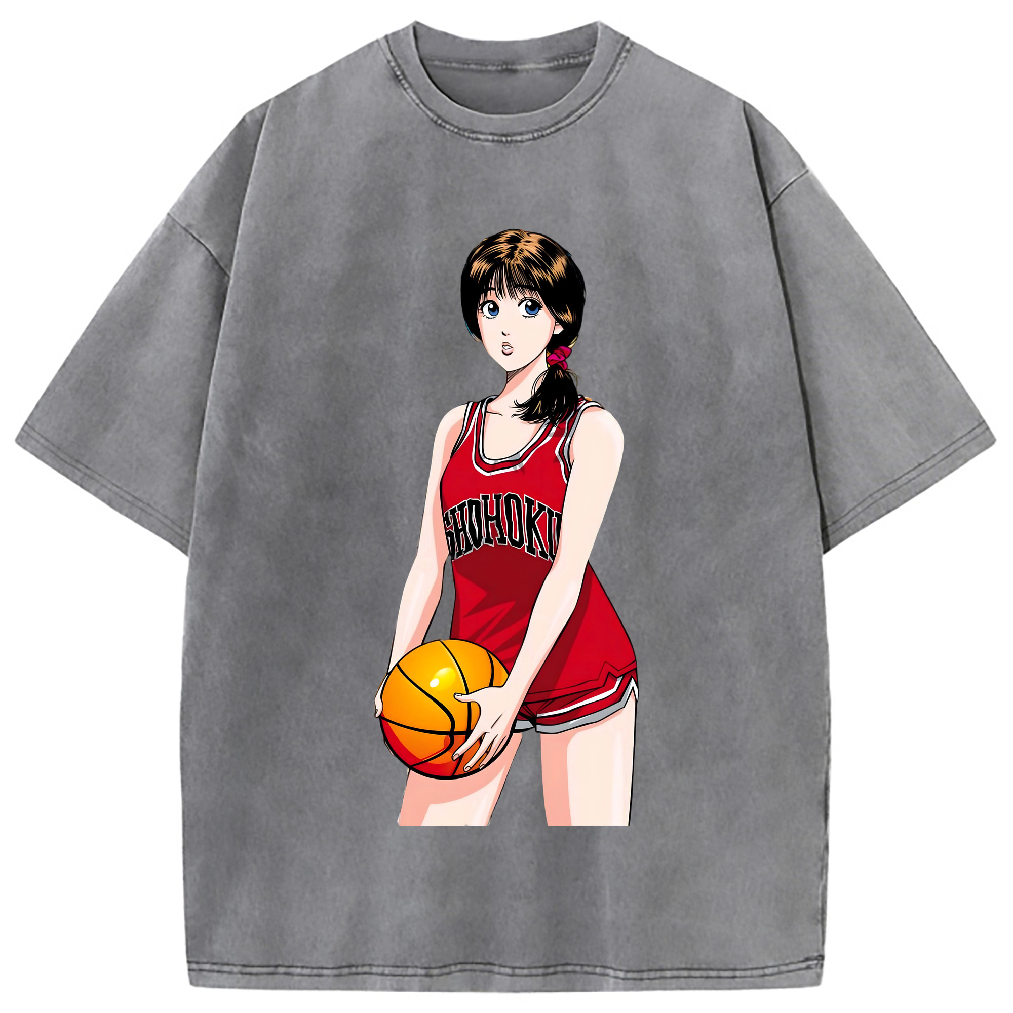 （画像用） SLAM DUNK／スラムダンク 綿100% ヴィンテージ風 半袖Tシャツ（フロントプリント）