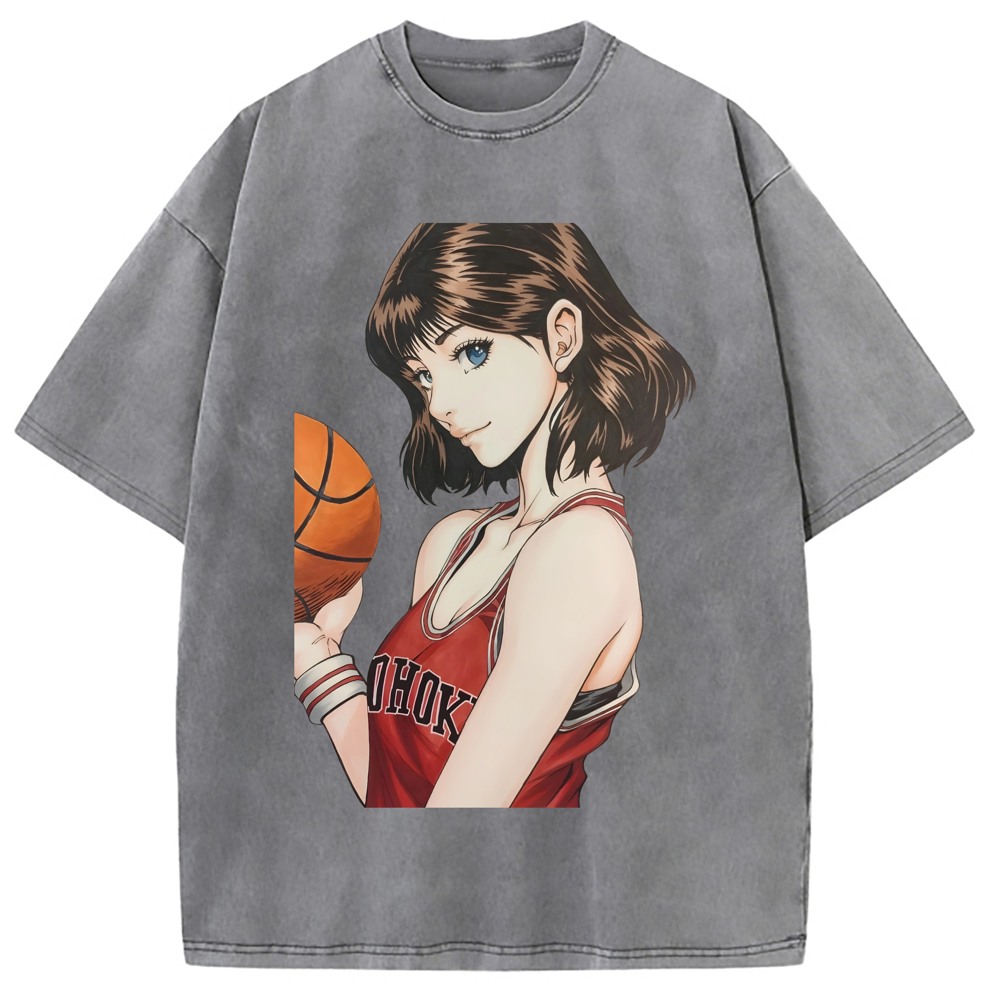 （画像用） SLAM DUNK／スラムダンク 綿100% ヴィンテージ風 半袖Tシャツ（フロントプリント）