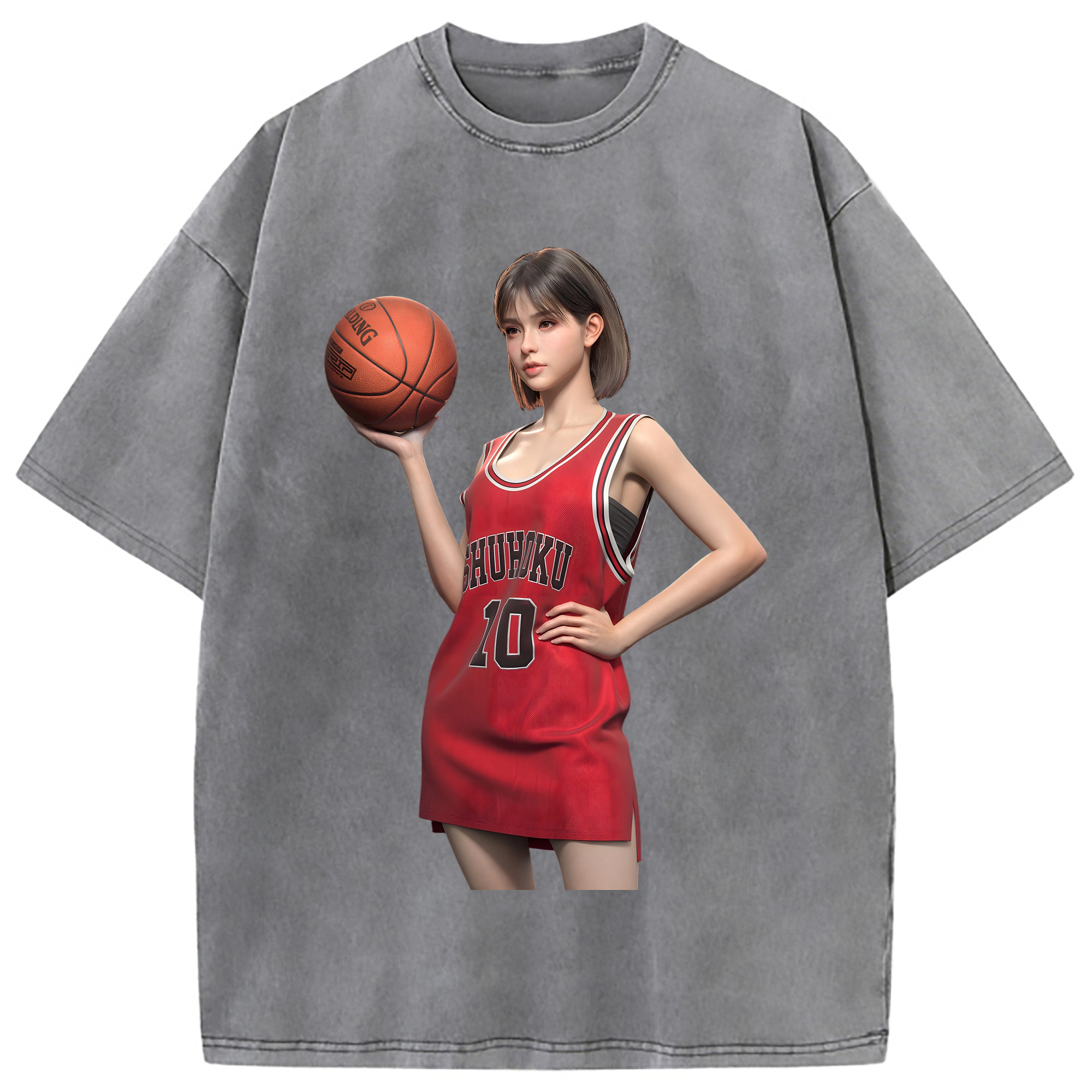 （画像用） SLAM DUNK／スラムダンク 綿100% ヴィンテージ風 半袖Tシャツ（フロントプリント）