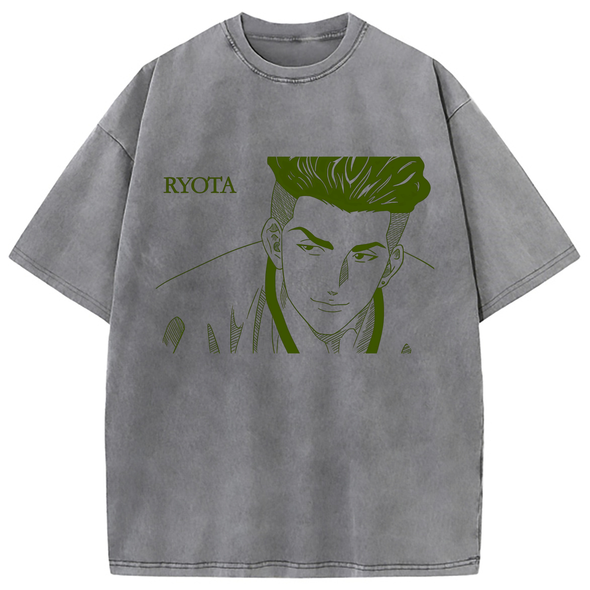 （画像用） SLAM DUNK／スラムダンク 綿100% ヴィンテージ風 半袖Tシャツ（フロントプリント）