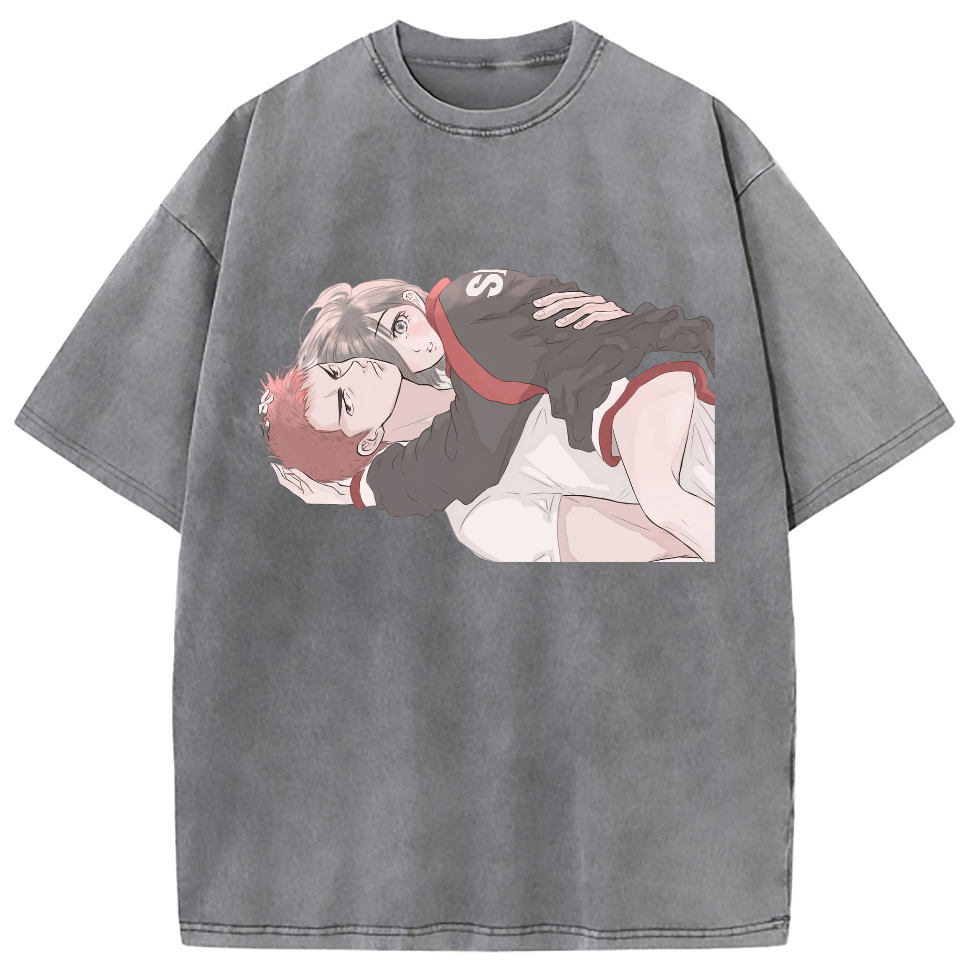 （画像用） SLAM DUNK／スラムダンク 綿100% ヴィンテージ風 半袖Tシャツ（フロントプリント）