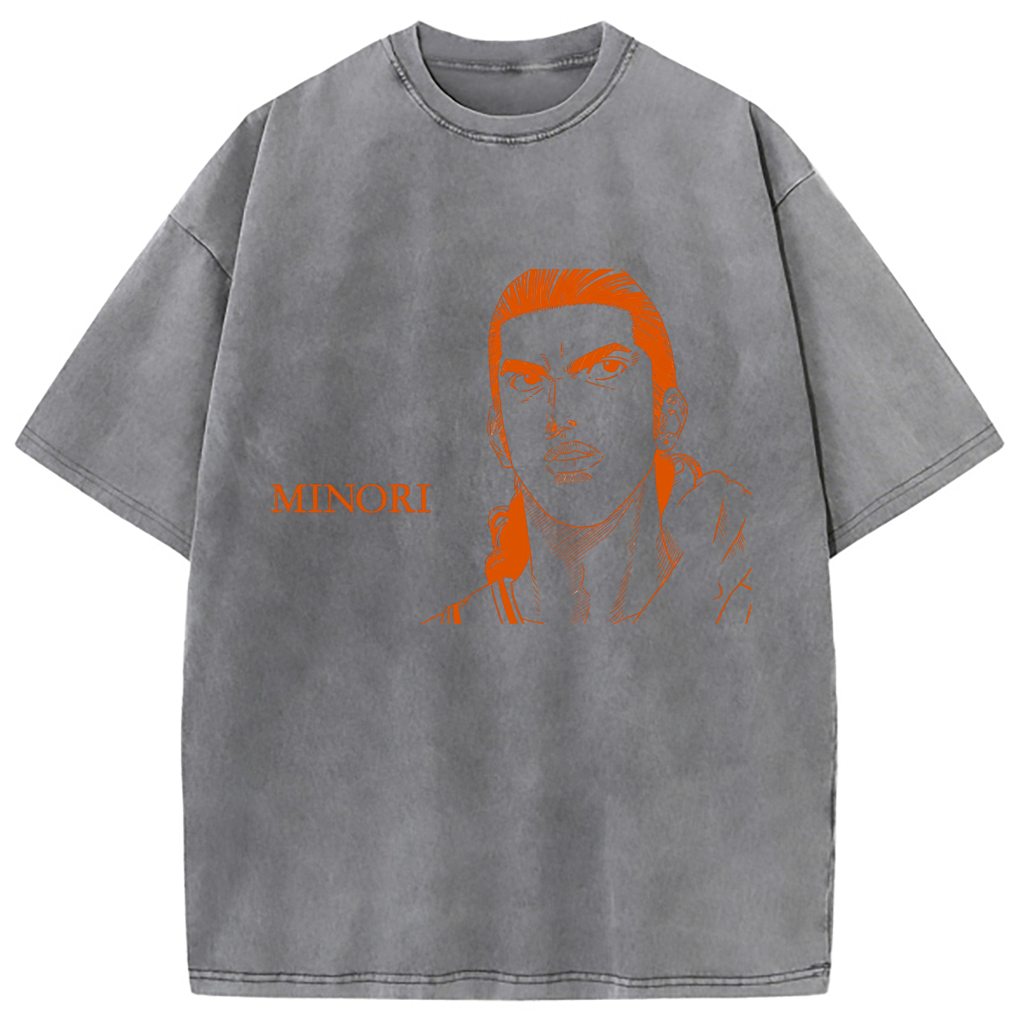 （画像用） SLAM DUNK／スラムダンク 綿100% ヴィンテージ風 半袖Tシャツ（フロントプリント）