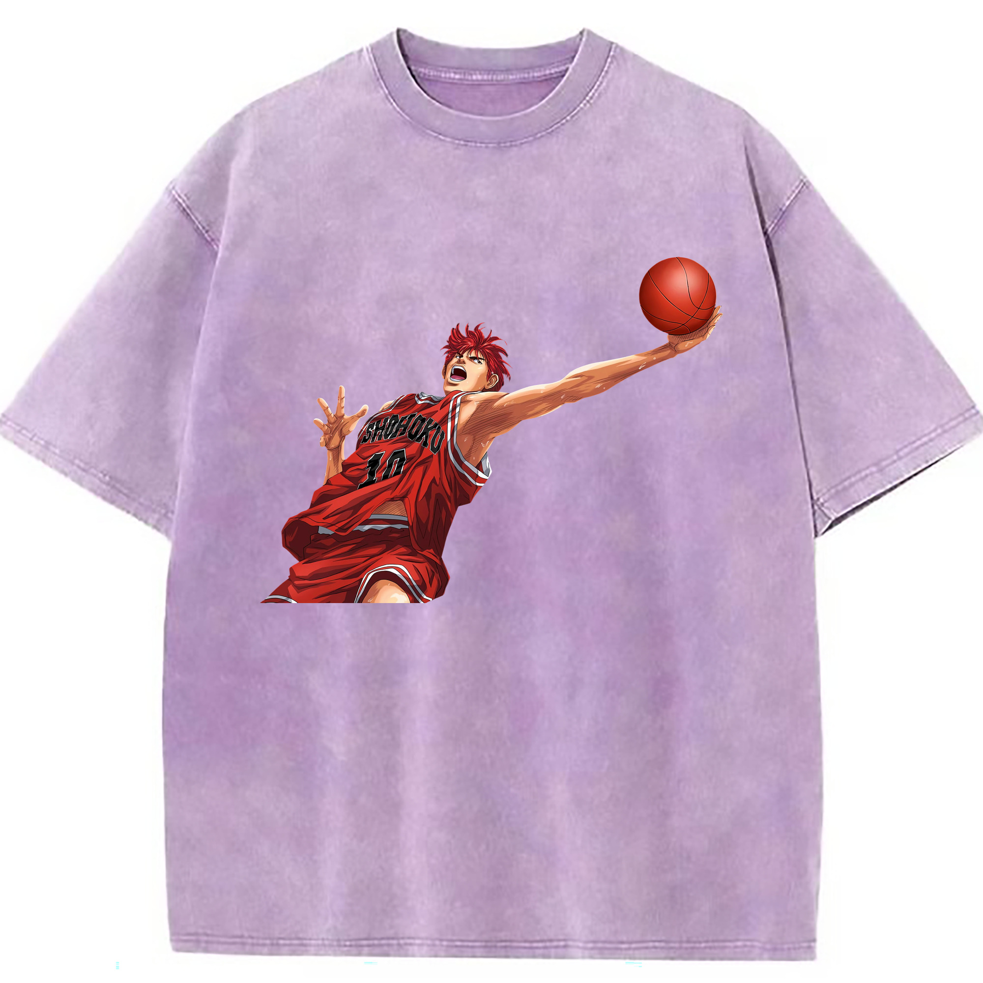 （画像用） SLAM DUNK／スラムダンク 綿100% ヴィンテージ風 半袖Tシャツ（フロントプリント）