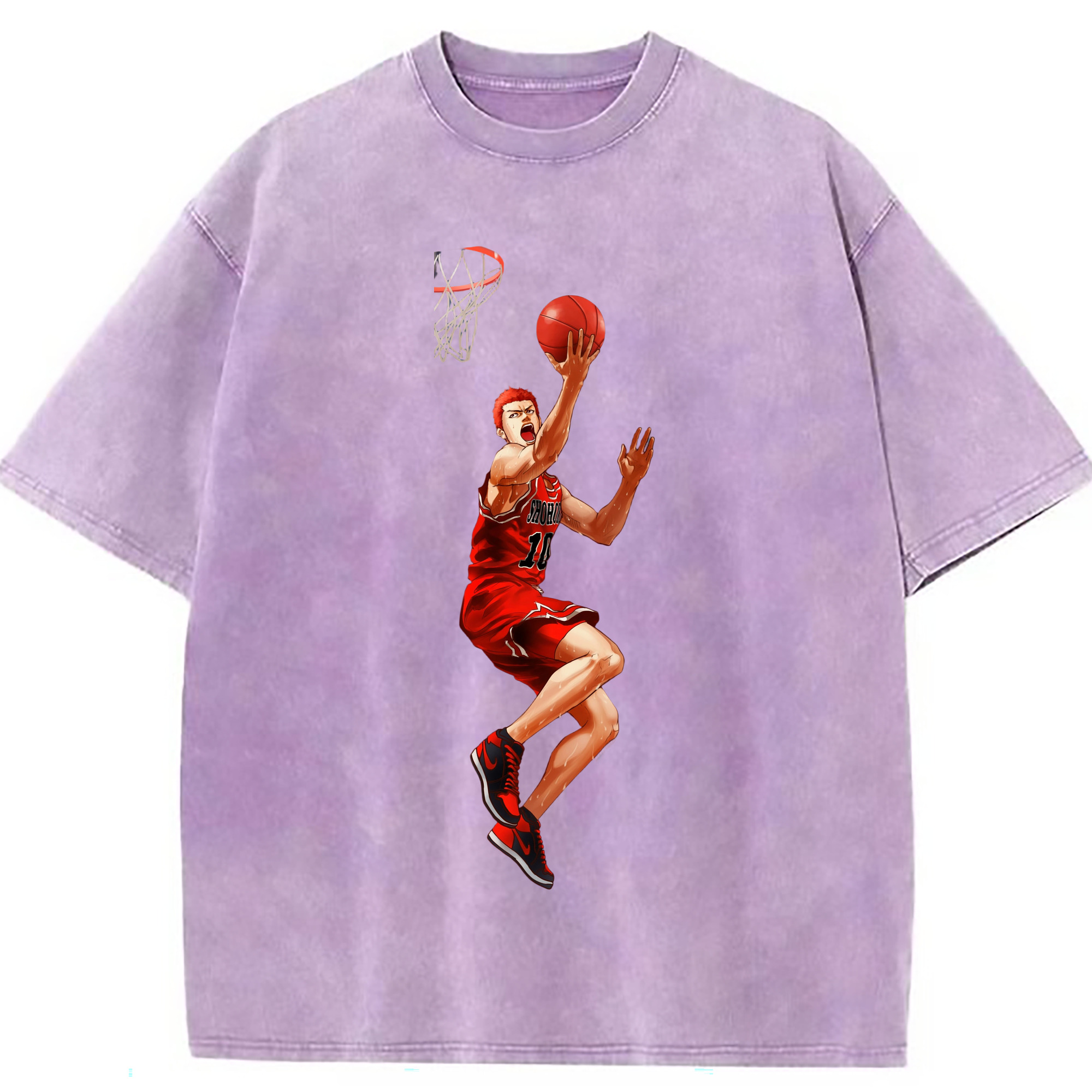 （画像用） SLAM DUNK／スラムダンク 綿100% ヴィンテージ風 半袖Tシャツ（フロントプリント）