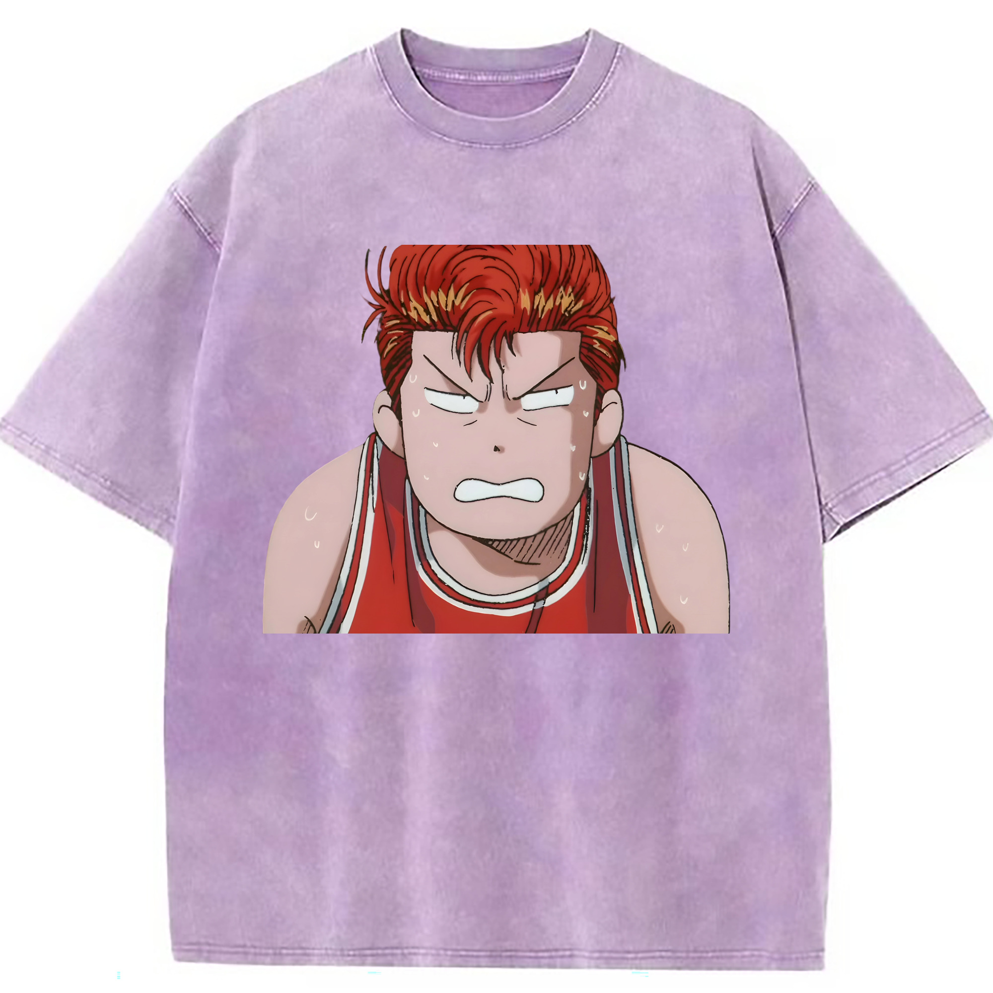（画像用） SLAM DUNK／スラムダンク 綿100% ヴィンテージ風 半袖Tシャツ（フロントプリント）
