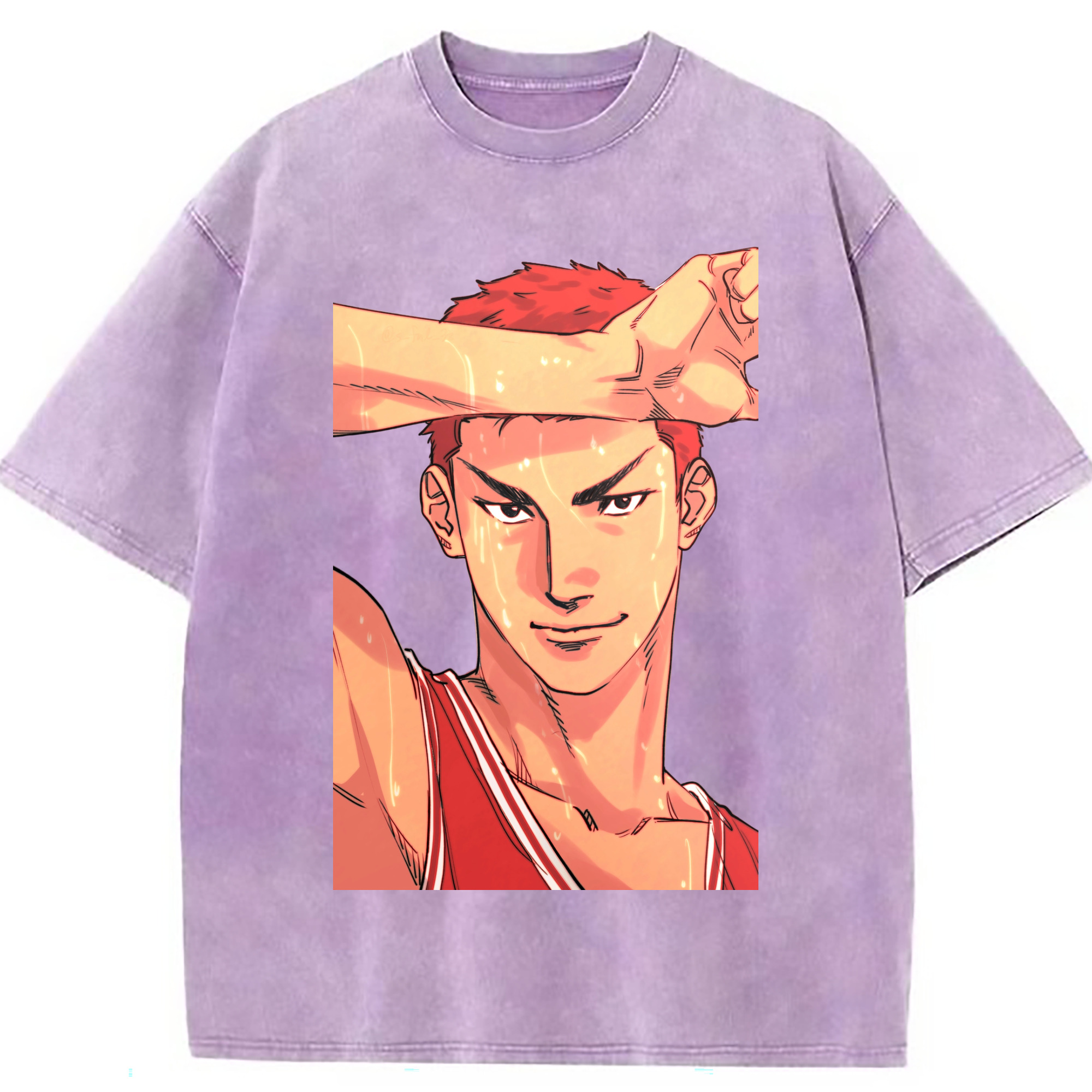 （画像用） SLAM DUNK／スラムダンク 綿100% ヴィンテージ風 半袖Tシャツ（フロントプリント）
