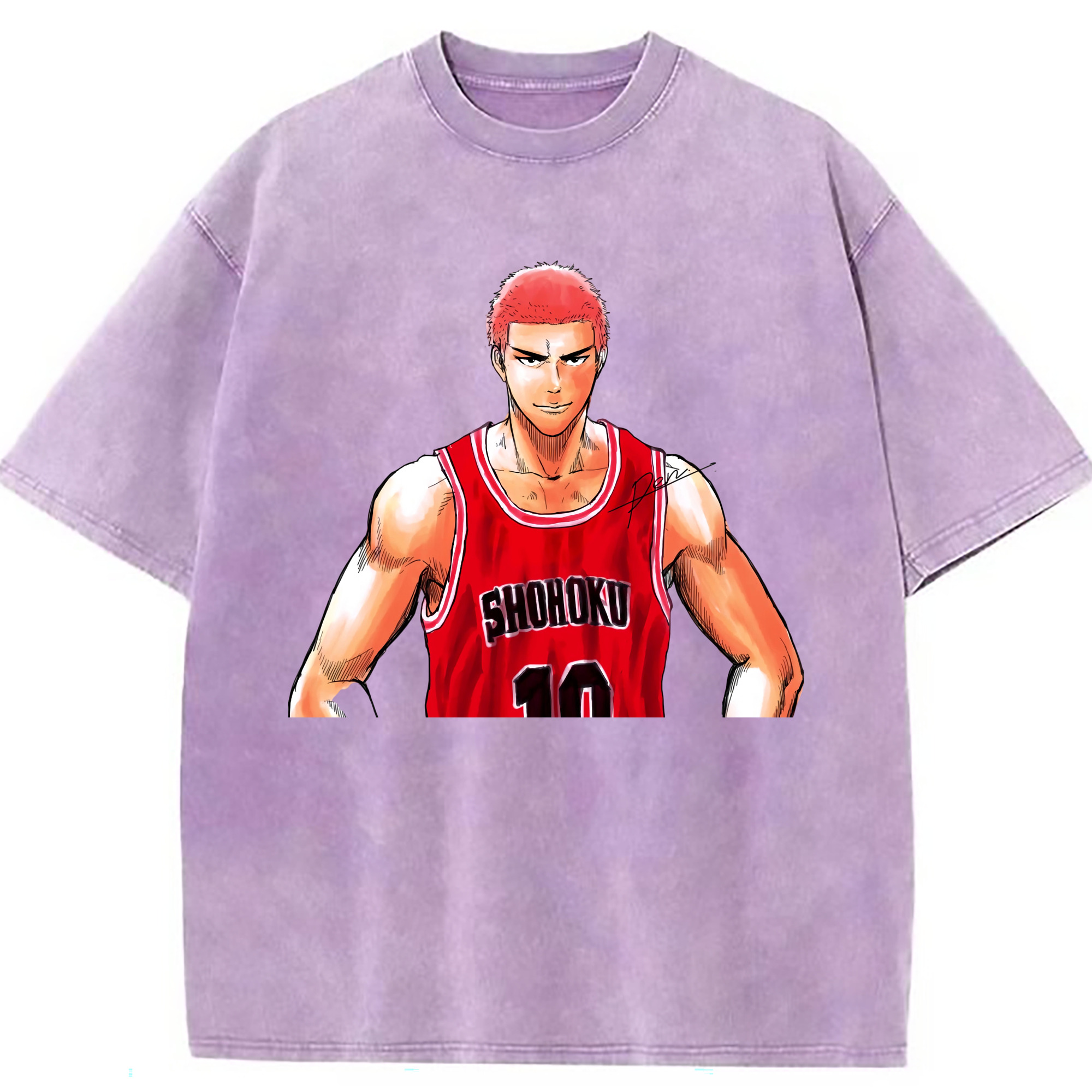 （画像用） SLAM DUNK／スラムダンク 綿100% ヴィンテージ風 半袖Tシャツ（フロントプリント）