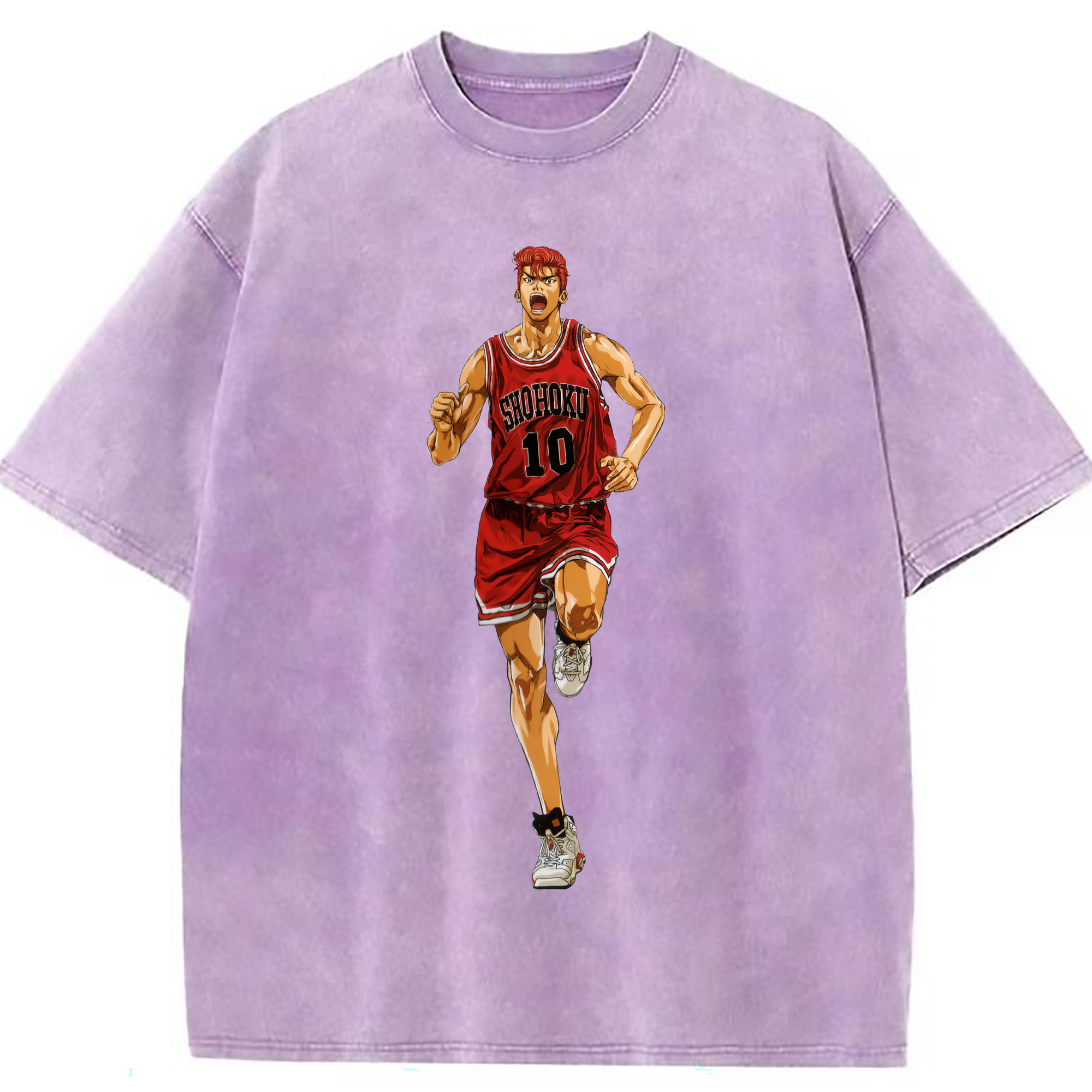 （画像用） SLAM DUNK／スラムダンク 綿100% ヴィンテージ風 半袖Tシャツ（フロントプリント）