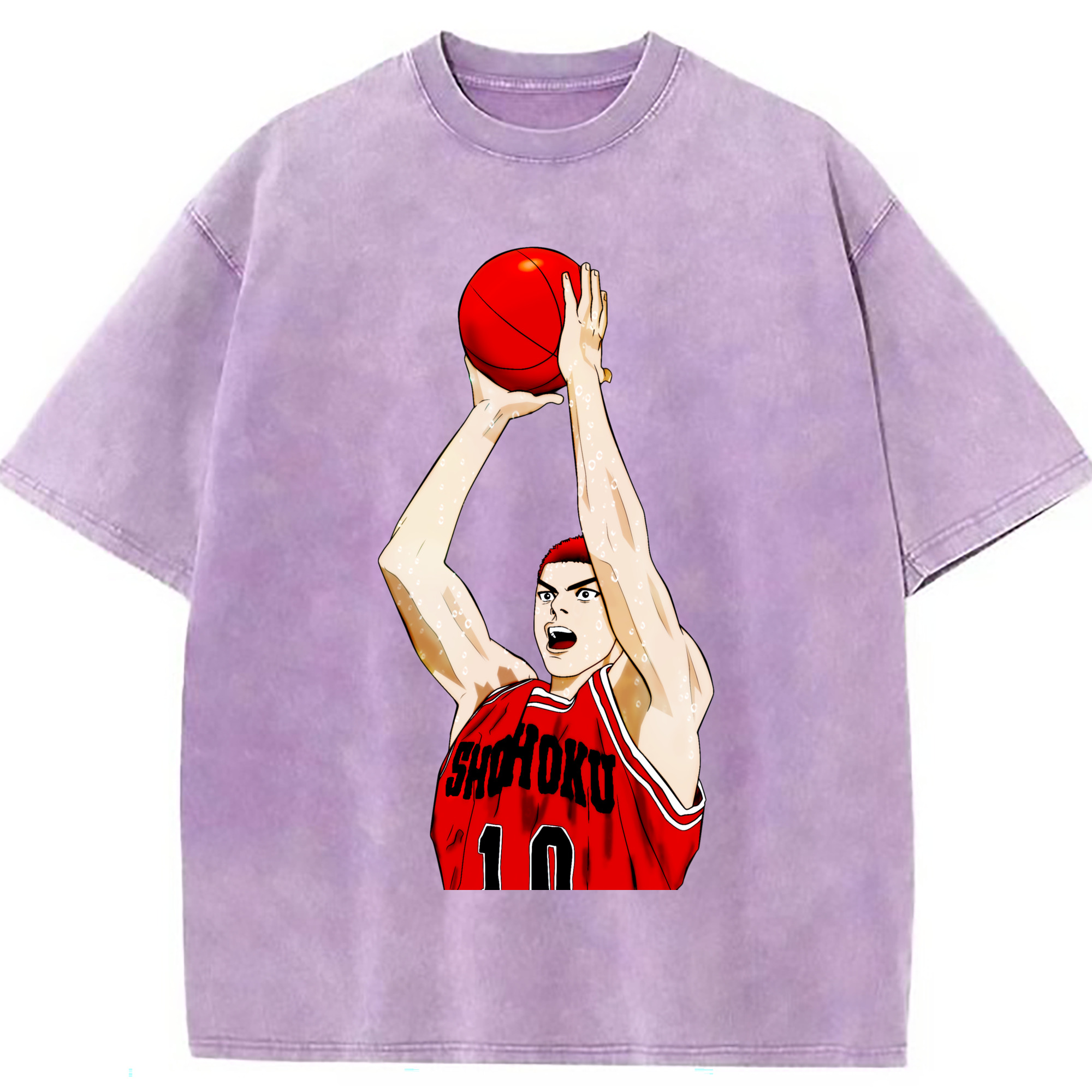 （画像用） SLAM DUNK／スラムダンク 綿100% ヴィンテージ風 半袖Tシャツ（フロントプリント）