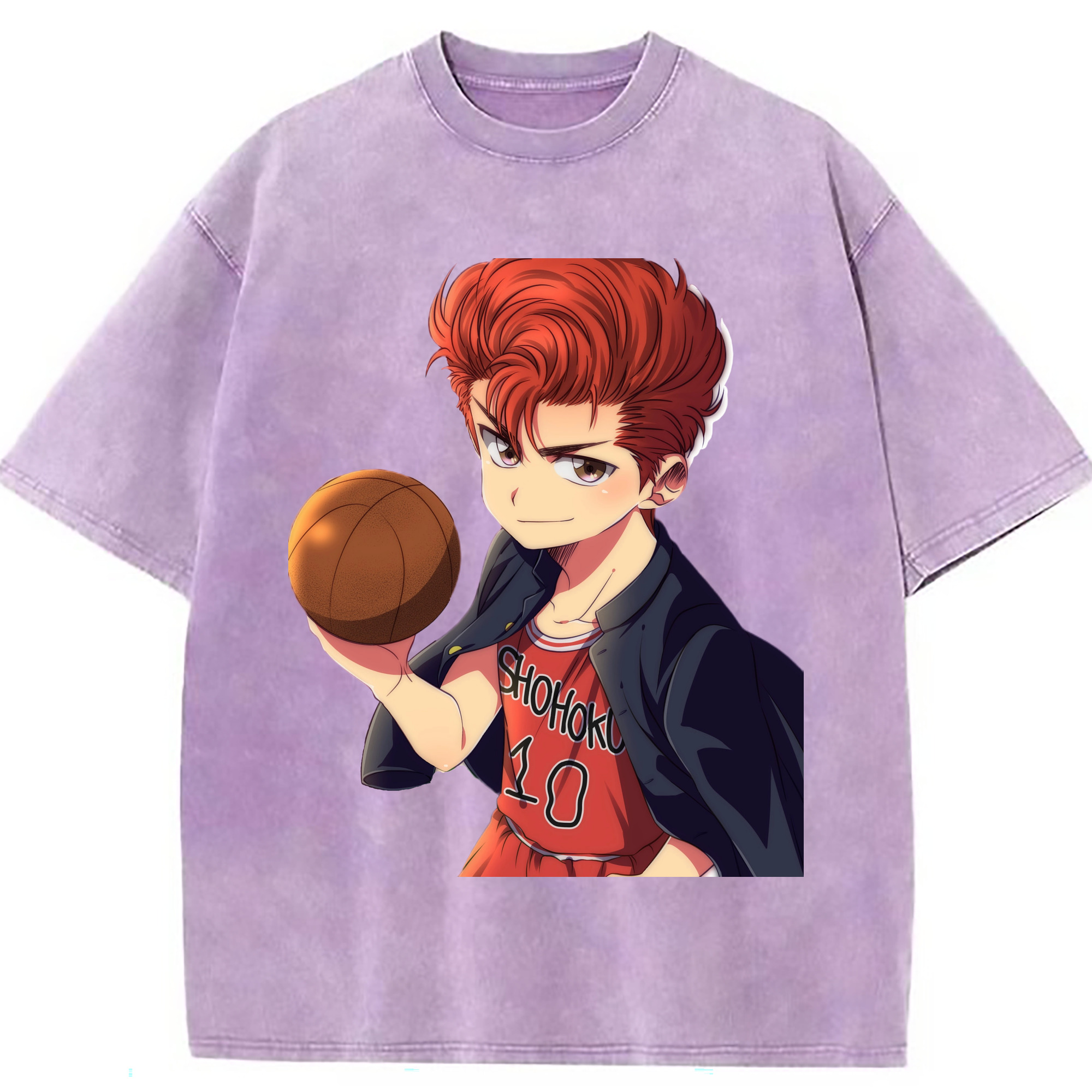 （画像用） SLAM DUNK／スラムダンク 綿100% ヴィンテージ風 半袖Tシャツ（フロントプリント）