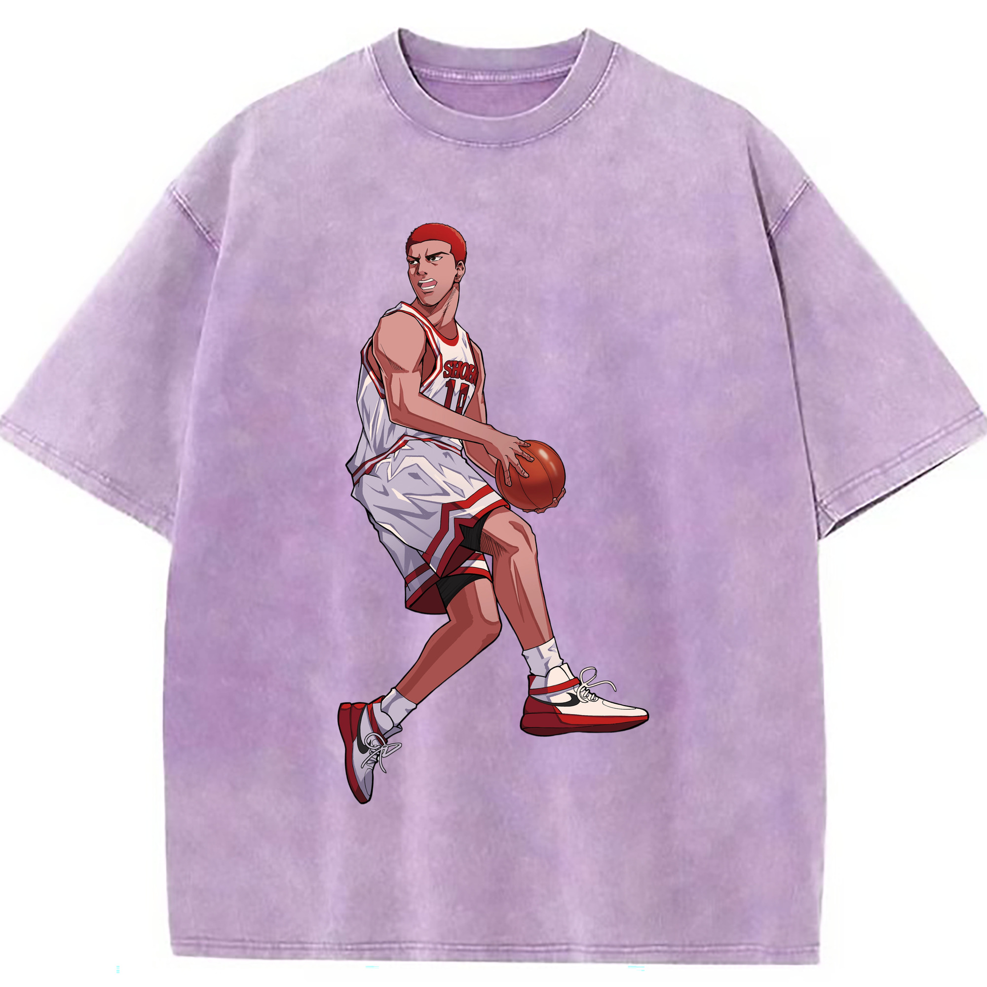 （画像用） SLAM DUNK／スラムダンク 綿100% ヴィンテージ風 半袖Tシャツ（フロントプリント）