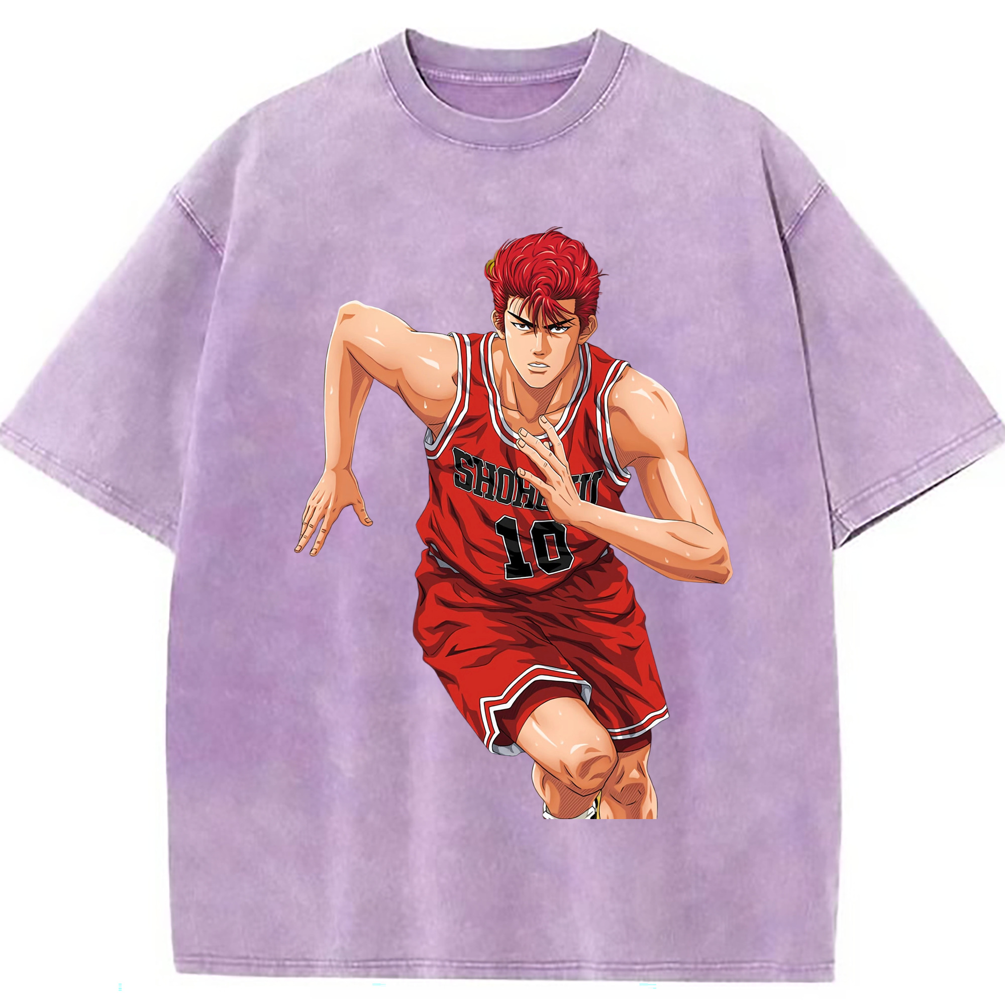 （画像用） SLAM DUNK／スラムダンク 綿100% ヴィンテージ風 半袖Tシャツ（フロントプリント）
