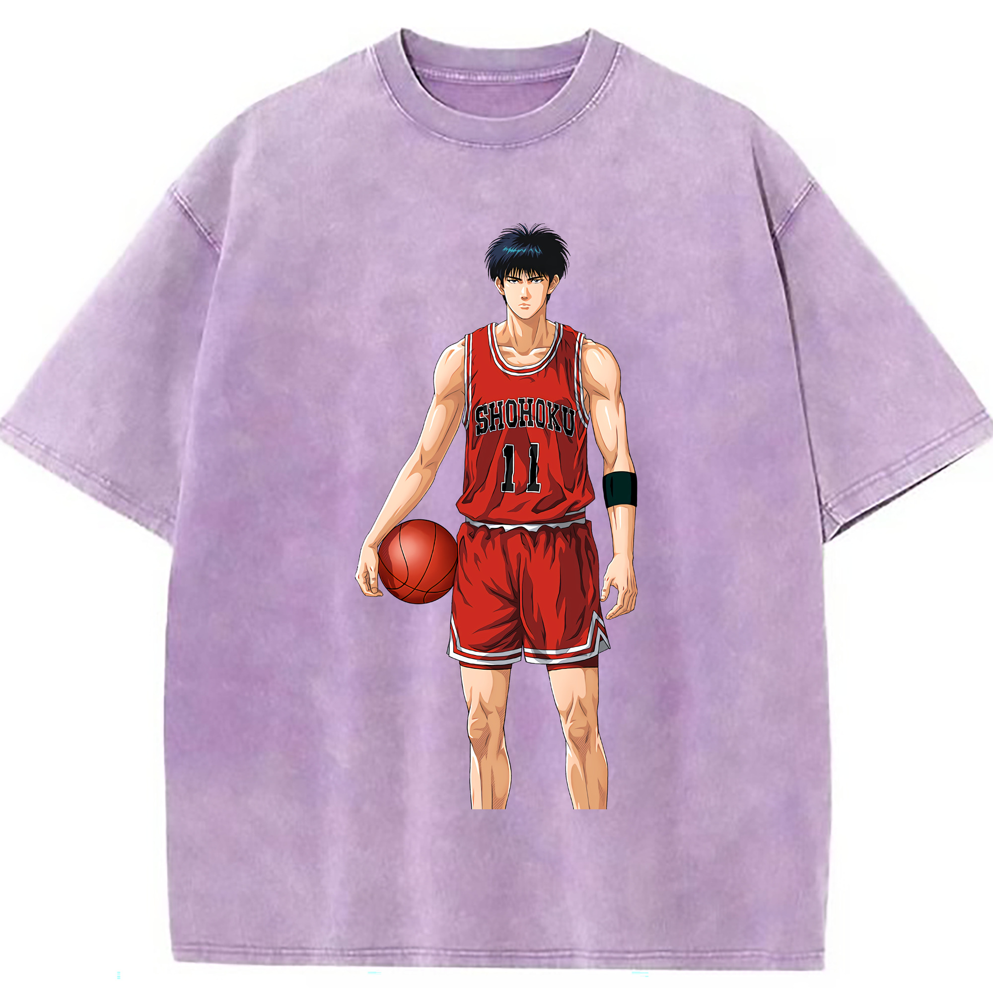 （画像用） SLAM DUNK／スラムダンク 綿100% ヴィンテージ風 半袖Tシャツ（フロントプリント）