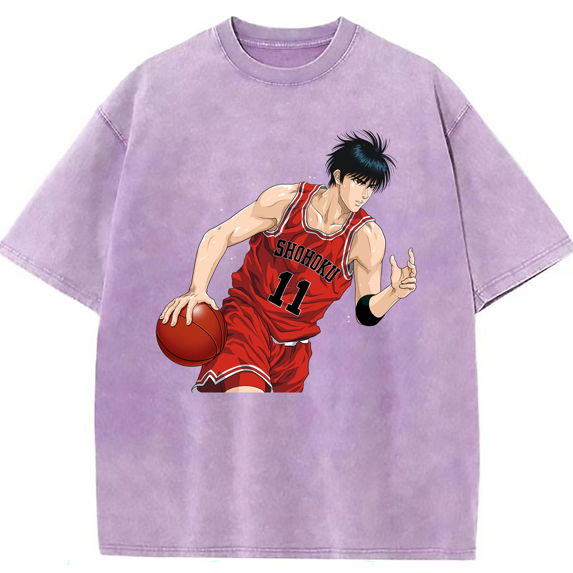（画像用） SLAM DUNK／スラムダンク 綿100% ヴィンテージ風 半袖Tシャツ（フロントプリント）
