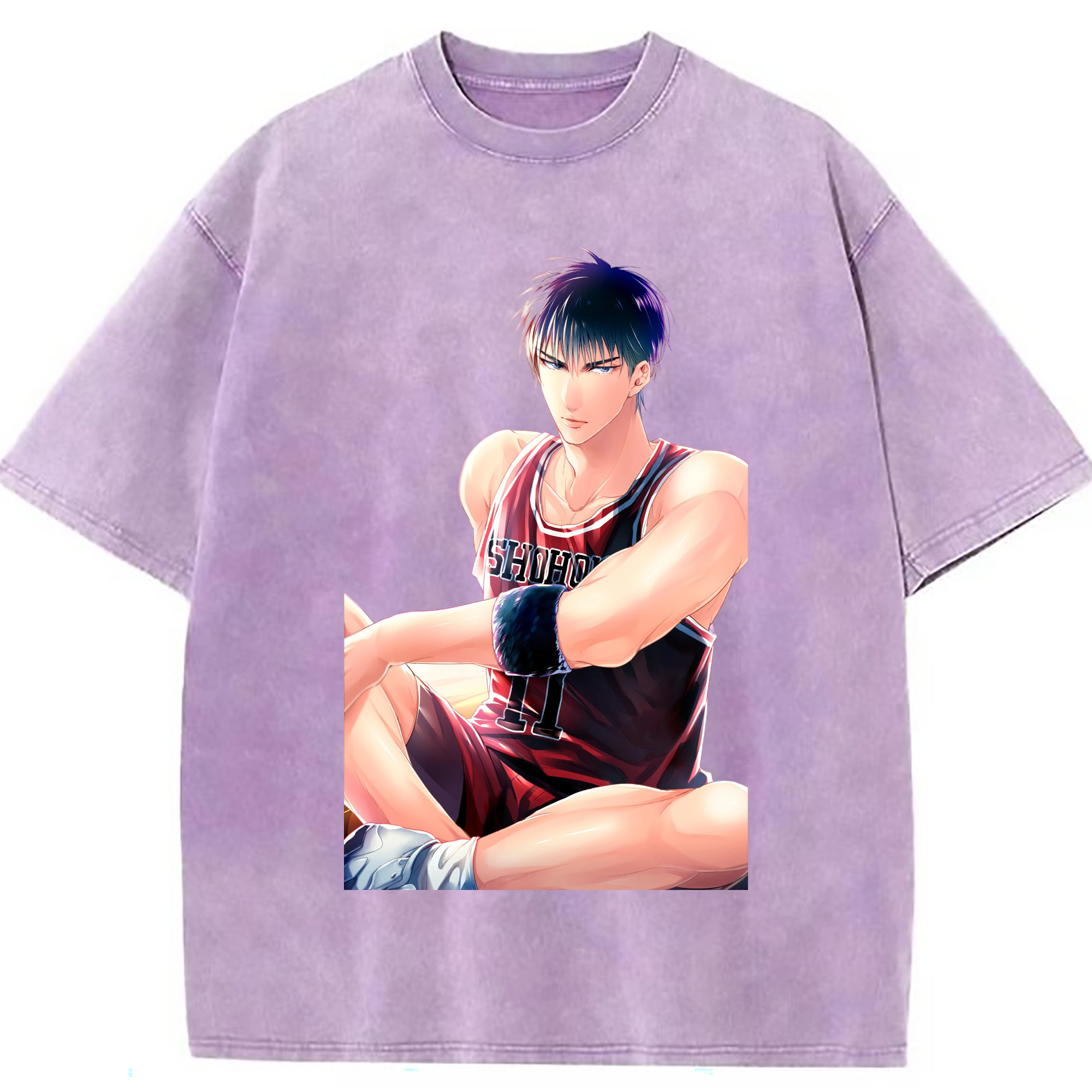 （画像用） SLAM DUNK／スラムダンク 綿100% ヴィンテージ風 半袖Tシャツ（フロントプリント）