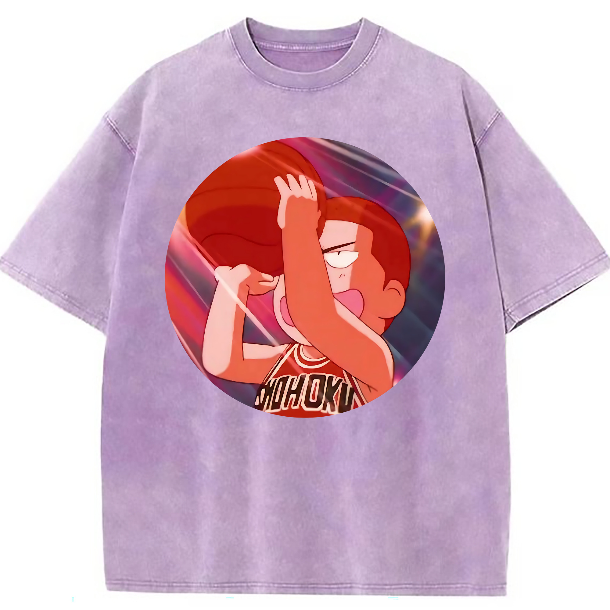 （画像用） SLAM DUNK／スラムダンク 綿100% ヴィンテージ風 半袖Tシャツ（フロントプリント）