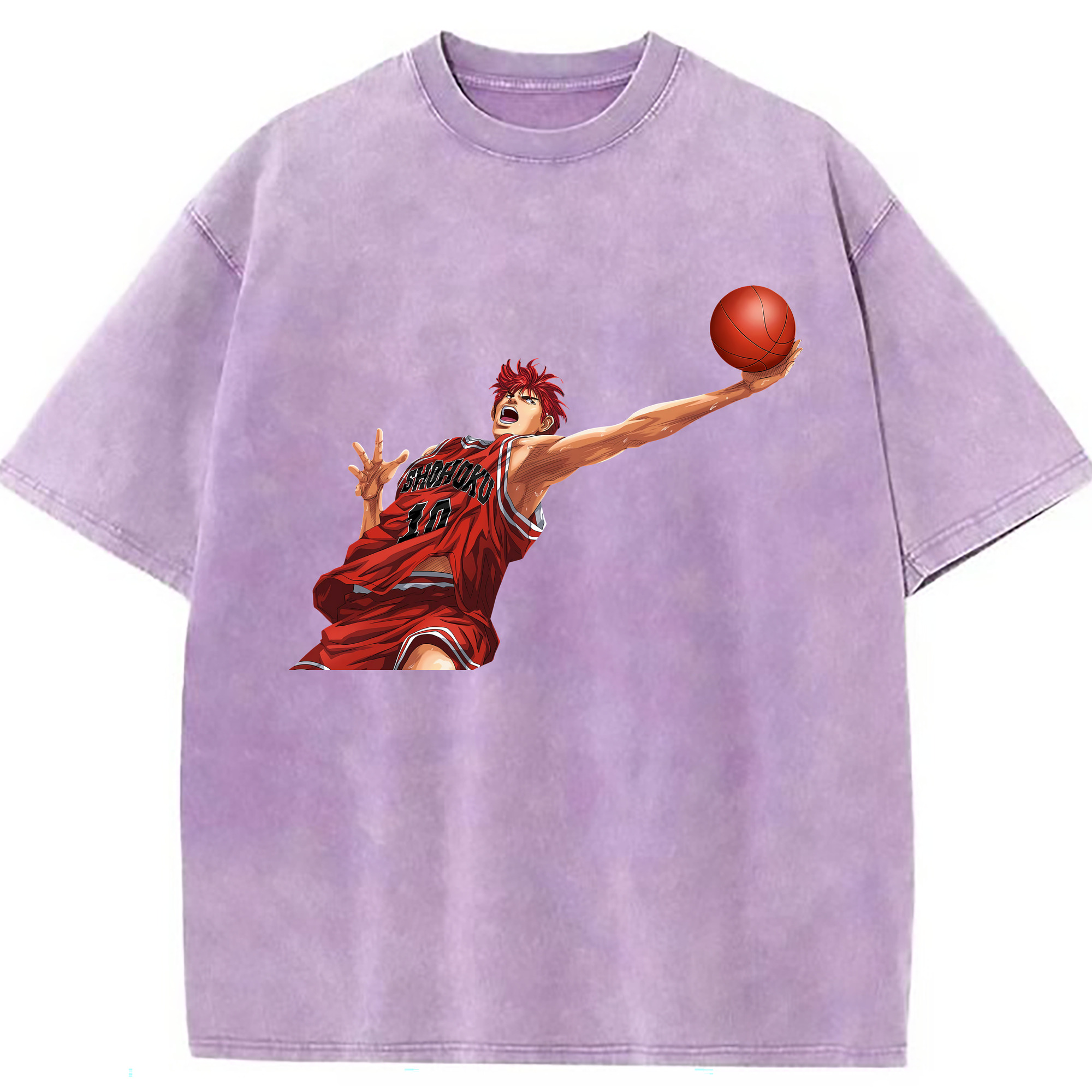 （画像用） SLAM DUNK／スラムダンク 綿100% ヴィンテージ風 半袖Tシャツ（フロントプリント）