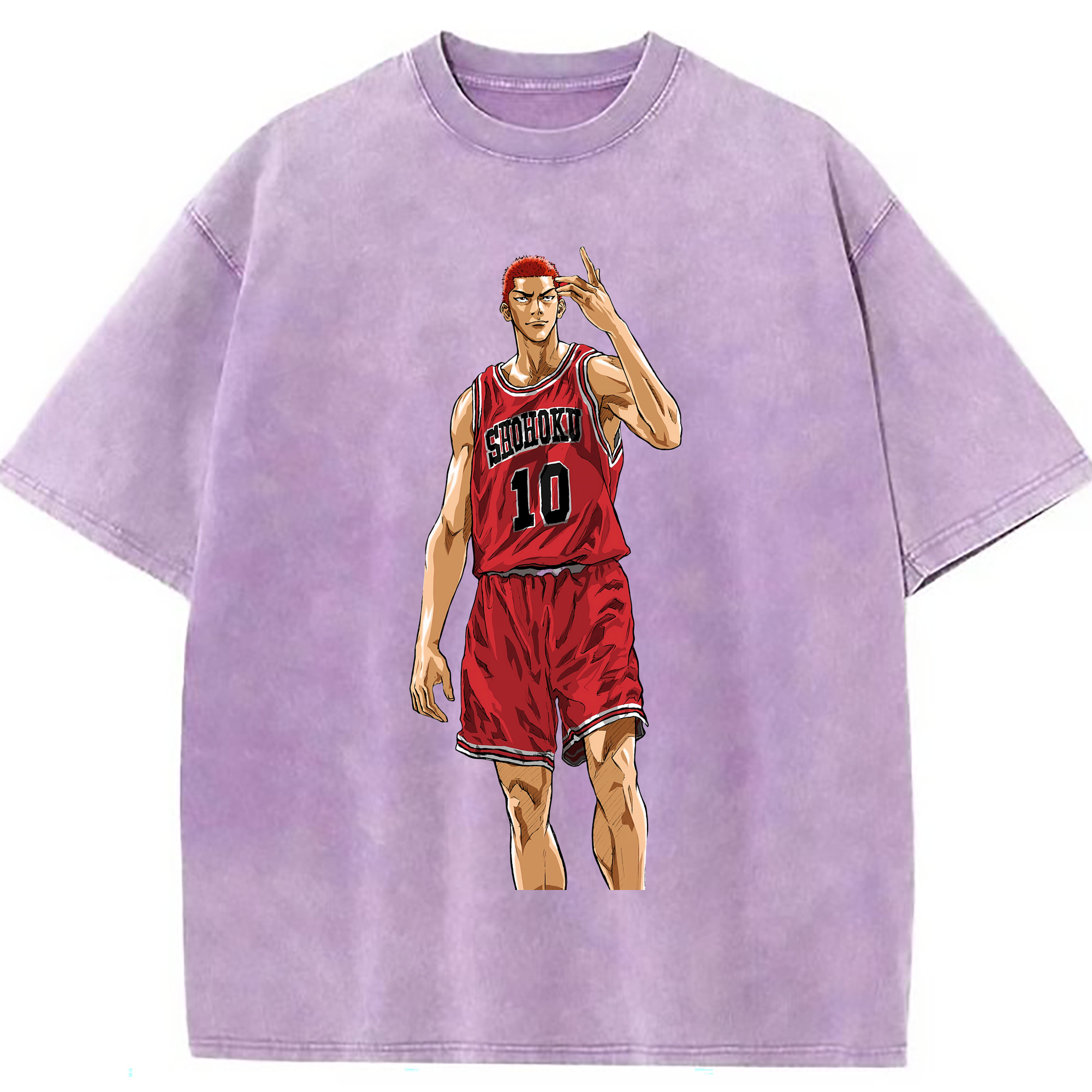 （画像用） SLAM DUNK／スラムダンク 綿100% ヴィンテージ風 半袖Tシャツ（フロントプリント）