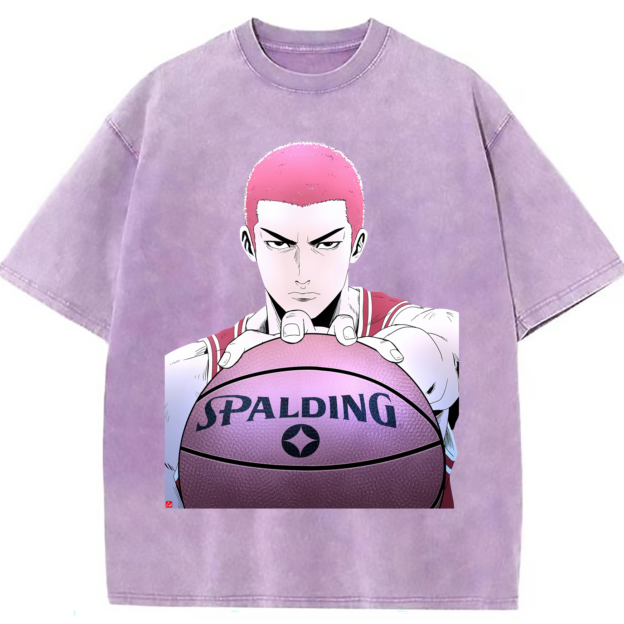 （画像用） SLAM DUNK／スラムダンク 綿100% ヴィンテージ風 半袖Tシャツ（フロントプリント）