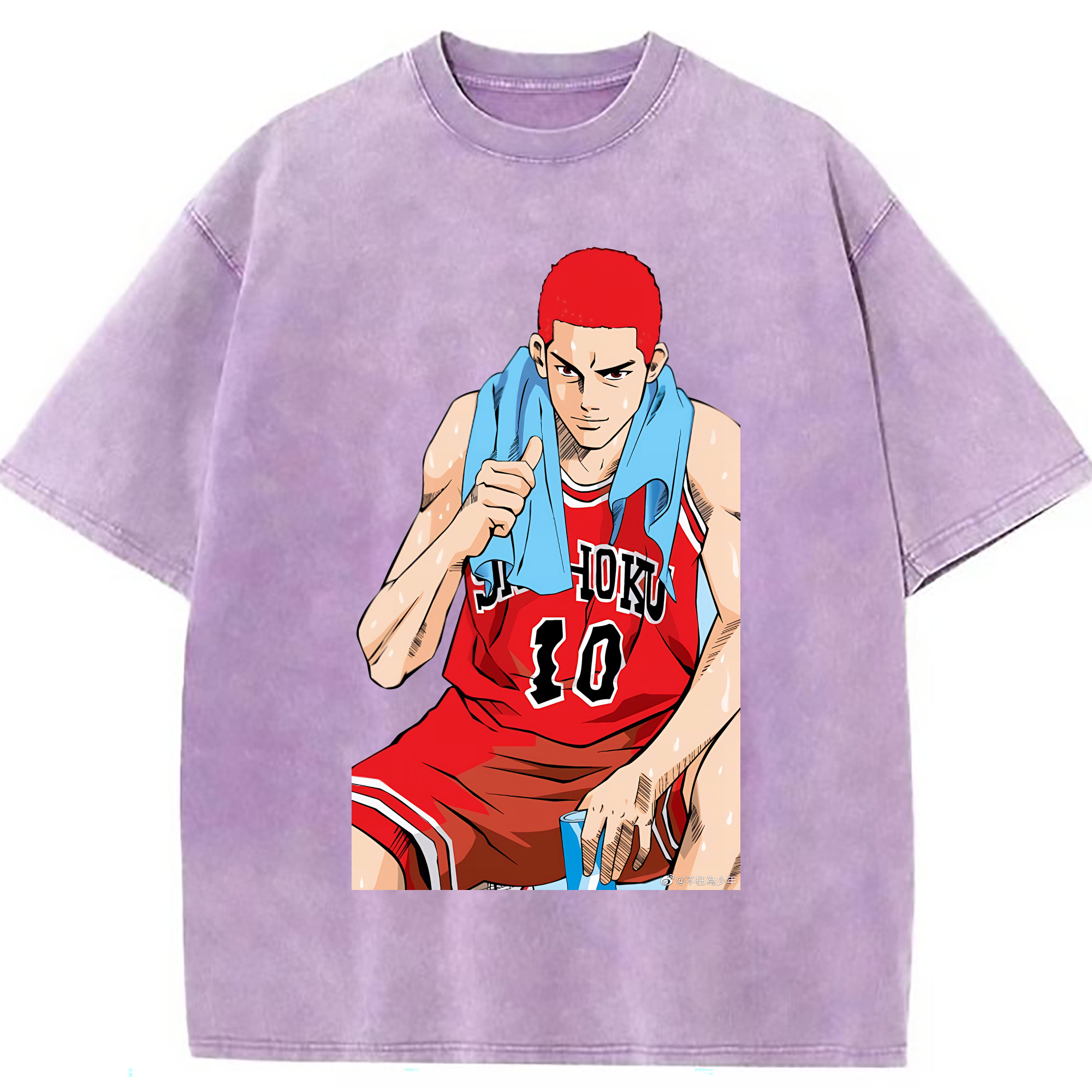 （画像用） SLAM DUNK／スラムダンク 綿100% ヴィンテージ風 半袖Tシャツ（フロントプリント）