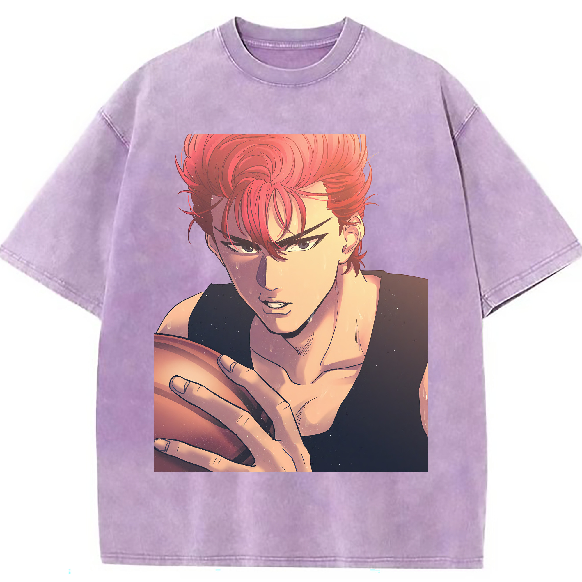 （画像用） SLAM DUNK／スラムダンク 綿100% ヴィンテージ風 半袖Tシャツ（フロントプリント）