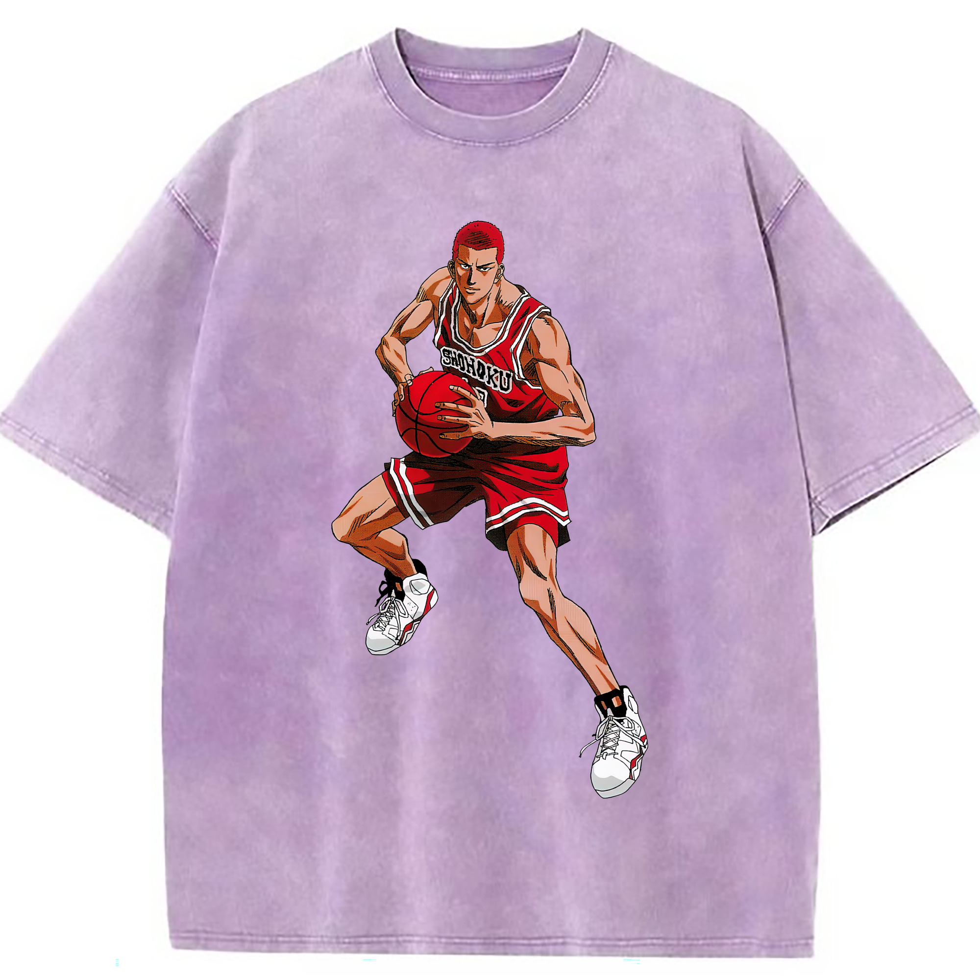 （画像用） SLAM DUNK／スラムダンク 綿100% ヴィンテージ風 半袖Tシャツ（フロントプリント）
