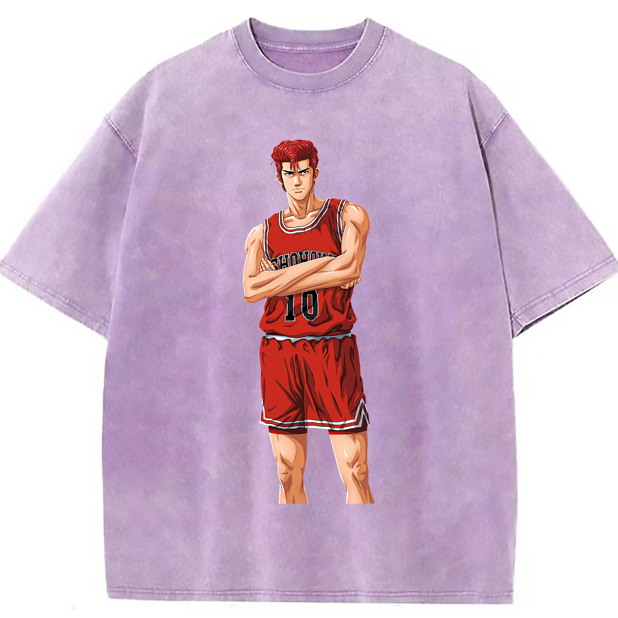 （画像用） SLAM DUNK／スラムダンク 綿100% ヴィンテージ風 半袖Tシャツ（フロントプリント）