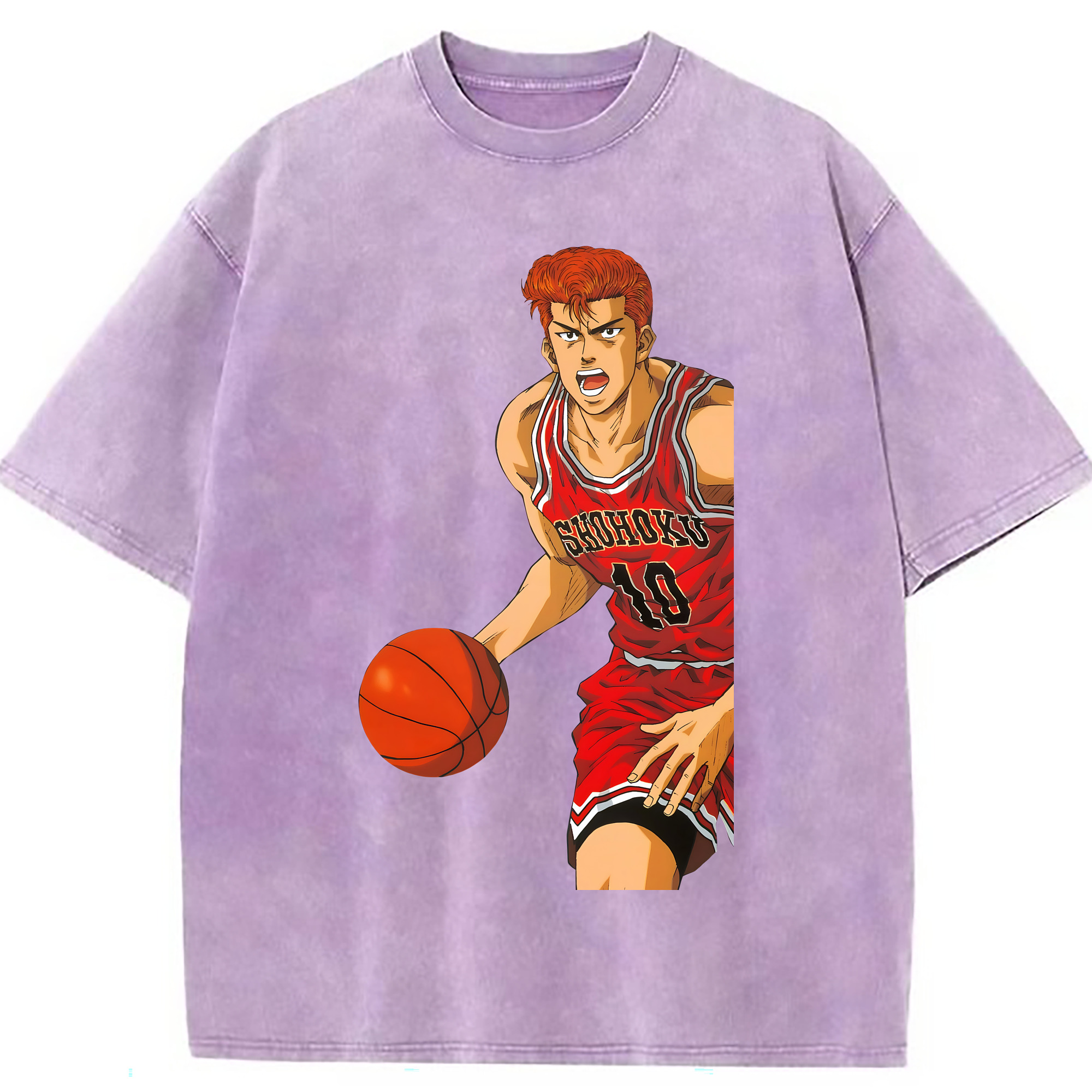 （画像用） SLAM DUNK／スラムダンク 綿100% ヴィンテージ風 半袖Tシャツ（フロントプリント）