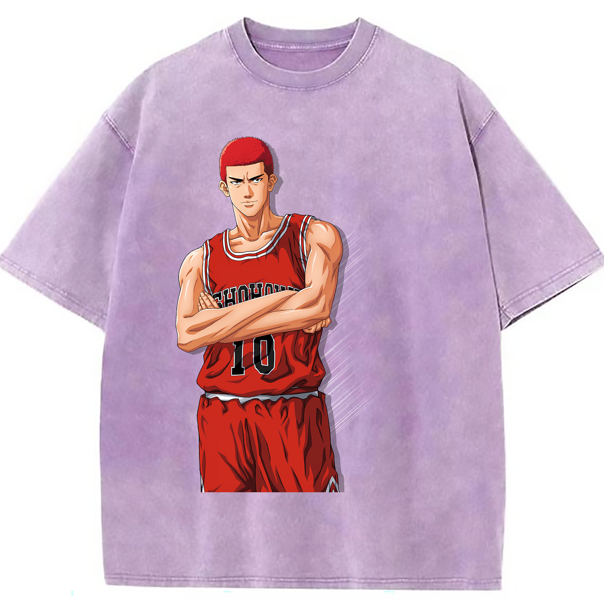 （画像用） SLAM DUNK／スラムダンク 綿100% ヴィンテージ風 半袖Tシャツ（フロントプリント）
