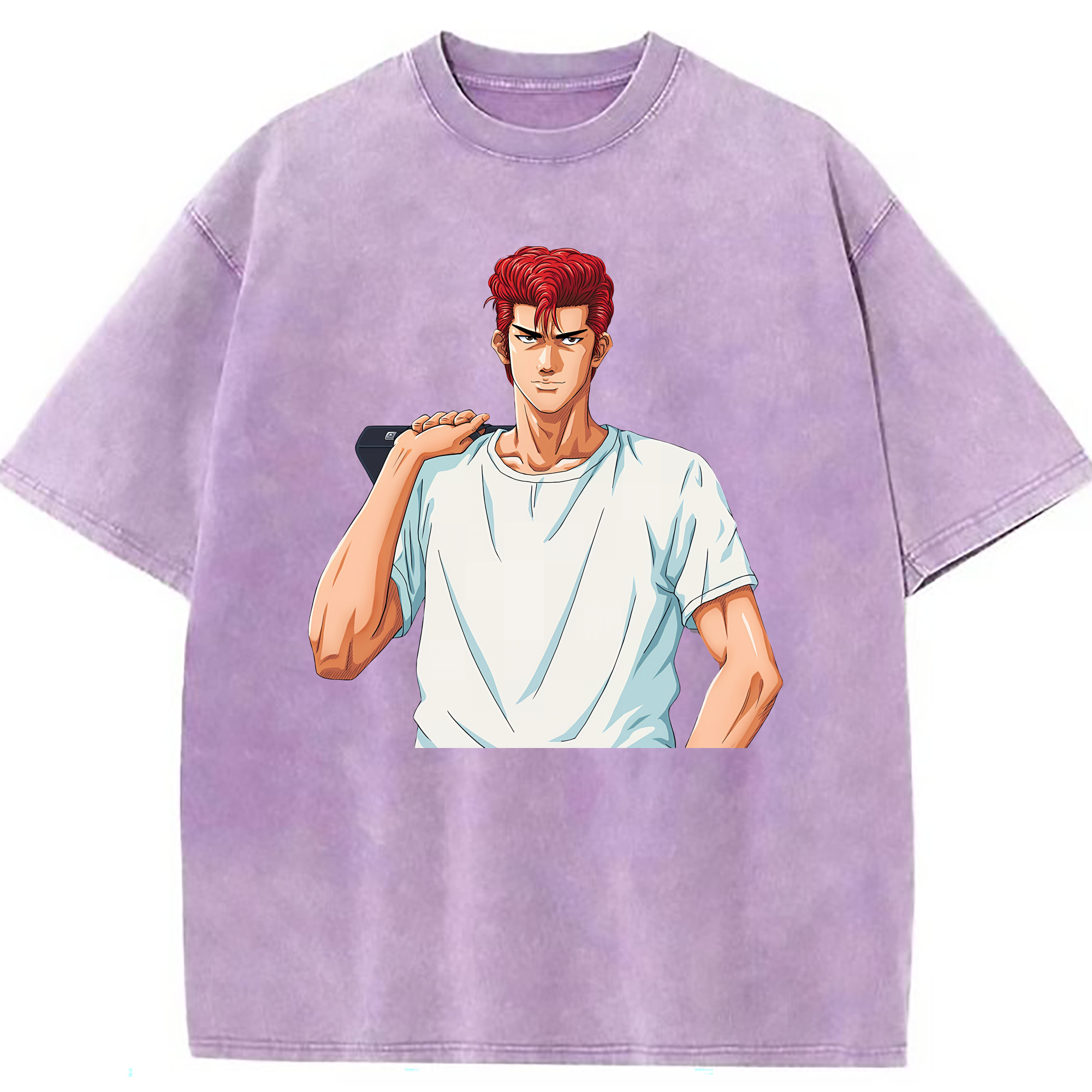 （画像用） SLAM DUNK／スラムダンク 綿100% ヴィンテージ風 半袖Tシャツ（フロントプリント）