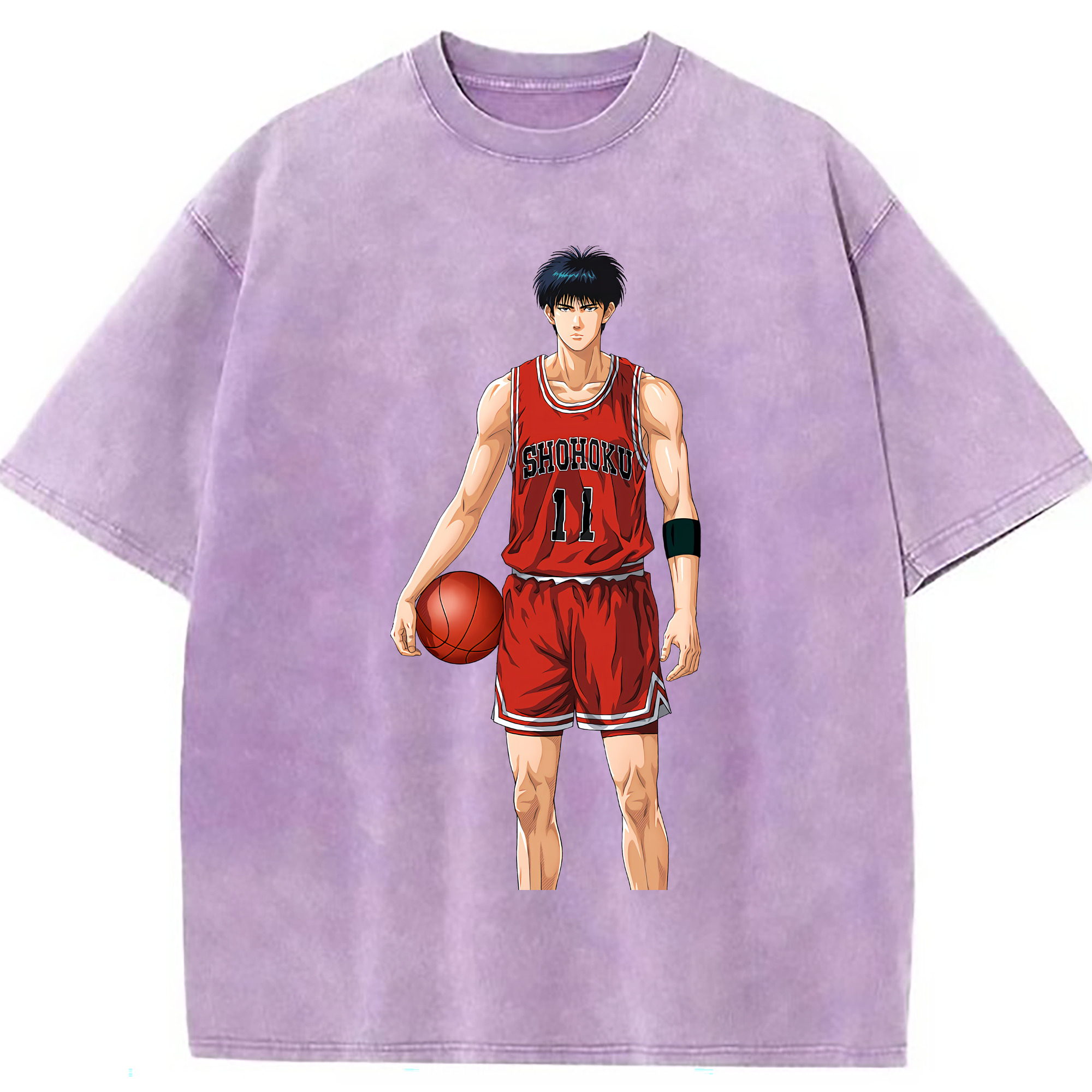 （画像用） SLAM DUNK／スラムダンク 綿100% ヴィンテージ風 半袖Tシャツ（フロントプリント）
