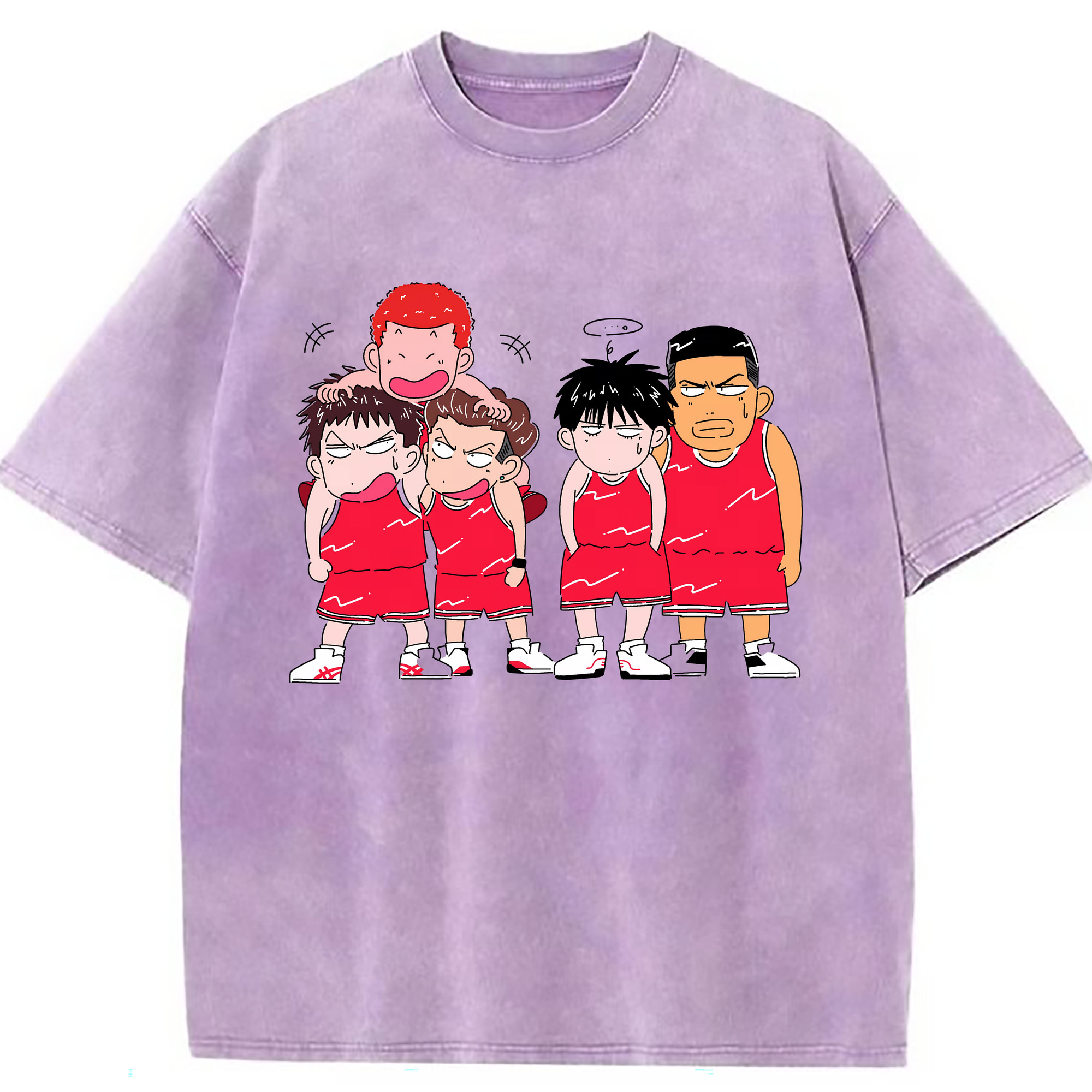 （画像用） SLAM DUNK／スラムダンク 綿100% ヴィンテージ風 半袖Tシャツ（フロントプリント）