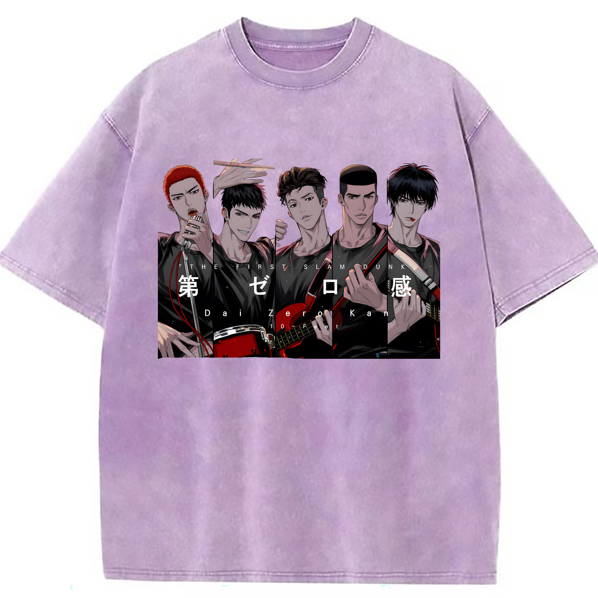 （画像用） SLAM DUNK／スラムダンク 綿100% ヴィンテージ風 半袖Tシャツ（フロントプリント）