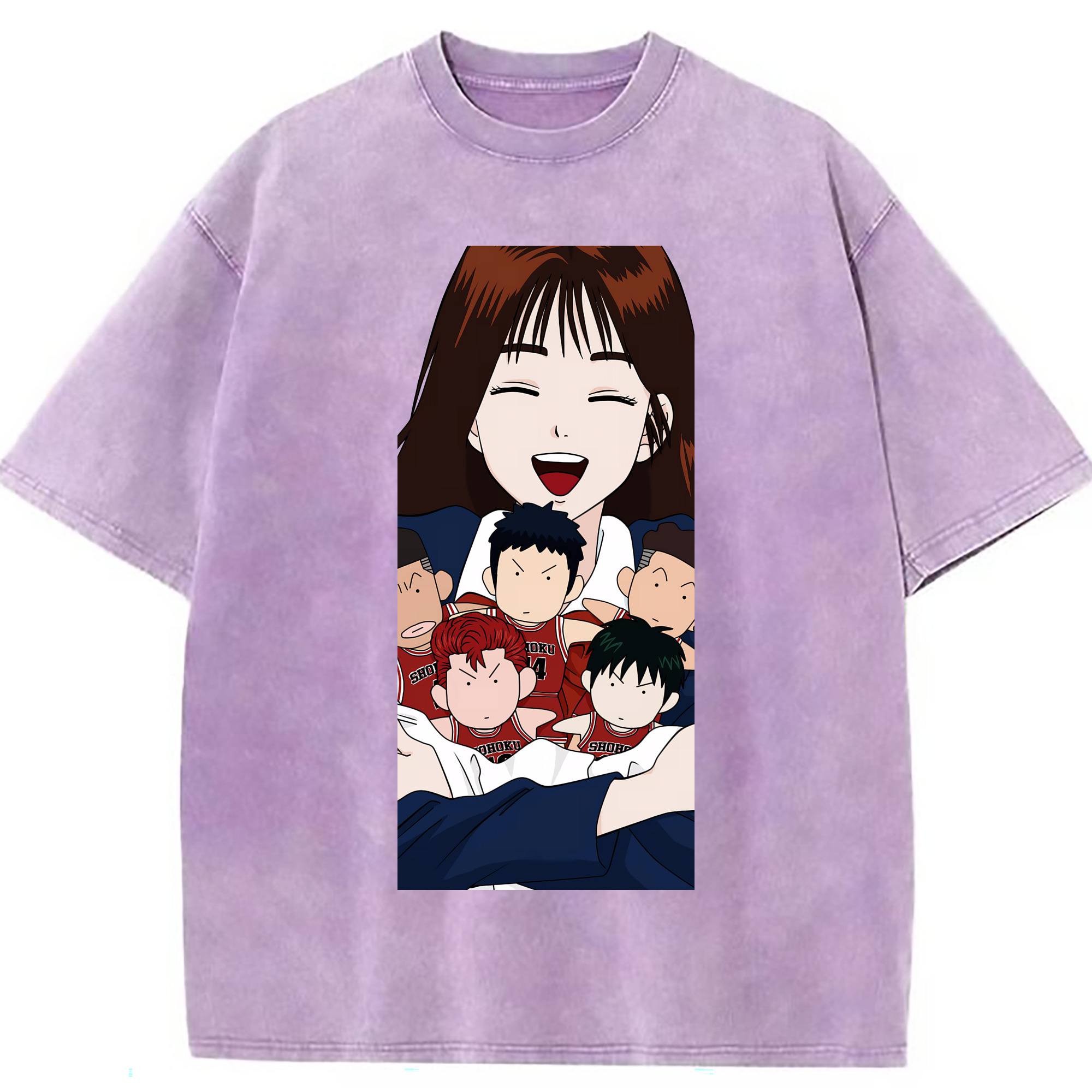 （画像用） SLAM DUNK／スラムダンク 綿100% ヴィンテージ風 半袖Tシャツ（フロントプリント）