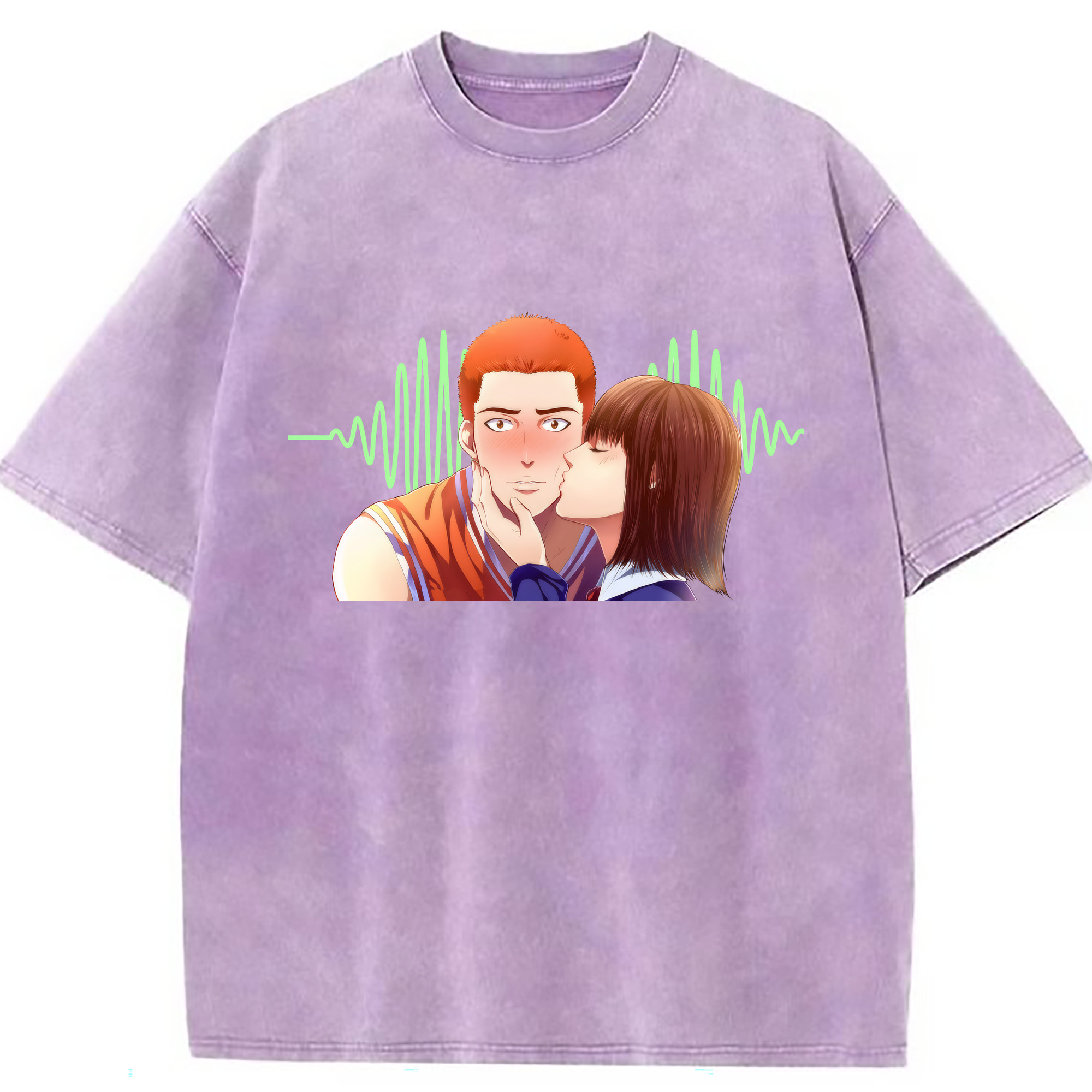 （画像用） SLAM DUNK／スラムダンク 綿100% ヴィンテージ風 半袖Tシャツ（フロントプリント）
