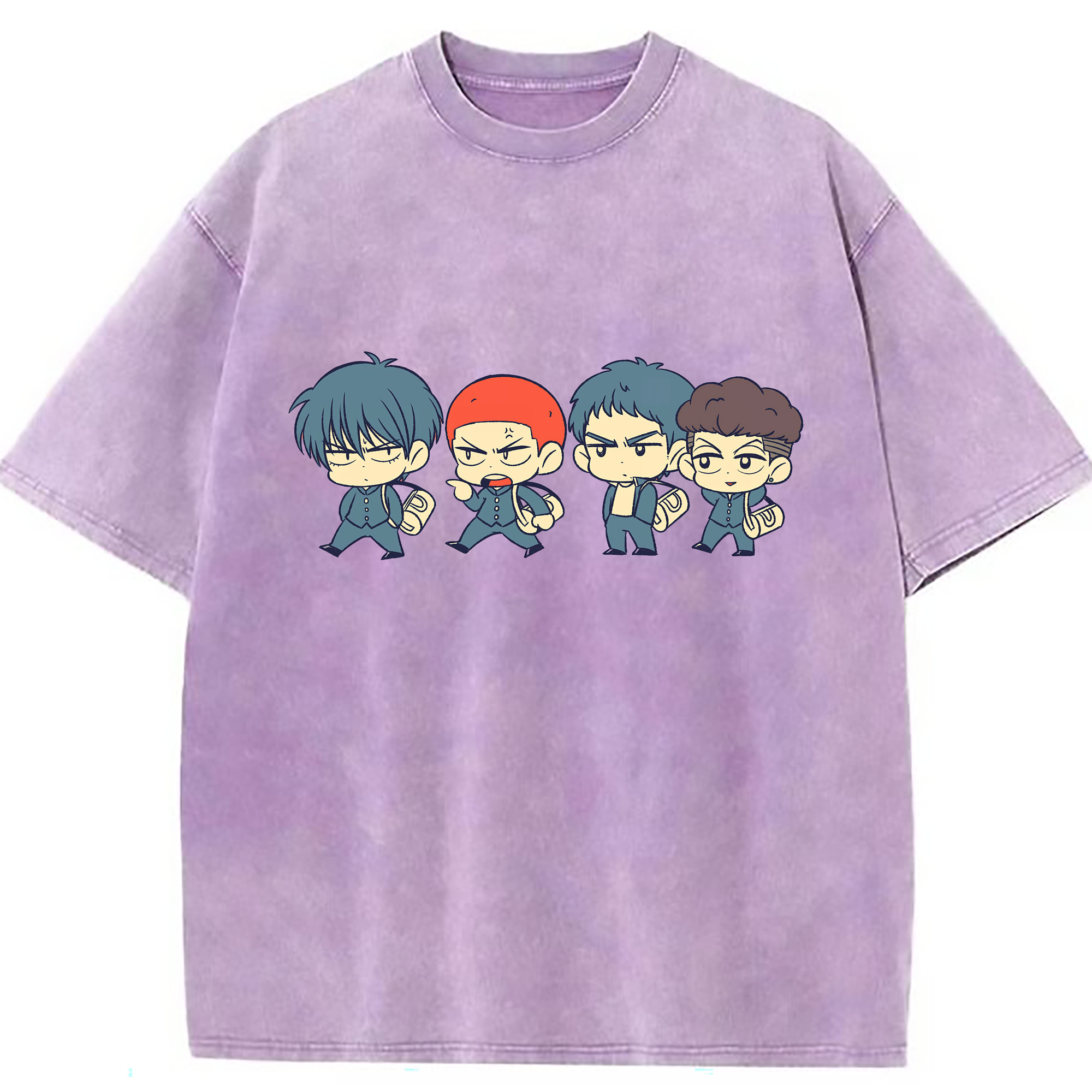 （画像用） SLAM DUNK／スラムダンク 綿100% ヴィンテージ風 半袖Tシャツ（フロントプリント）