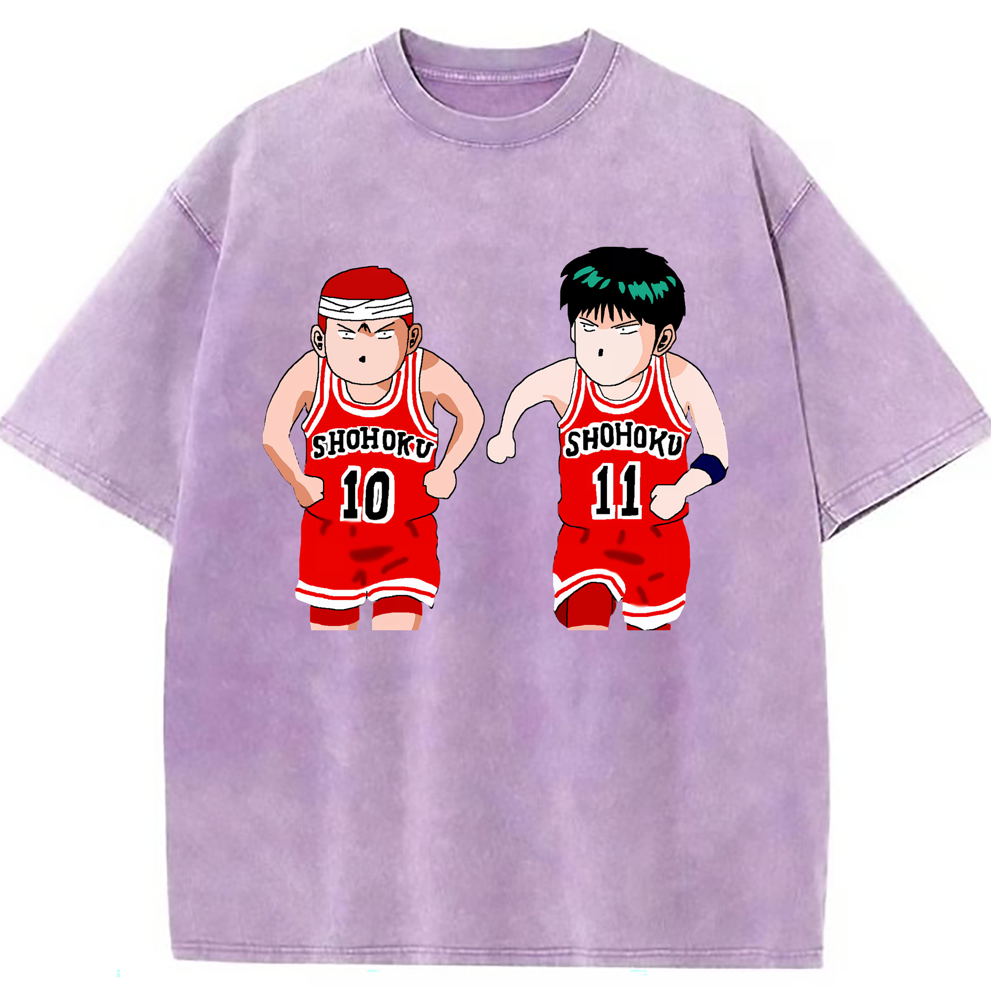 （画像用） SLAM DUNK／スラムダンク 綿100% ヴィンテージ風 半袖Tシャツ（フロントプリント）