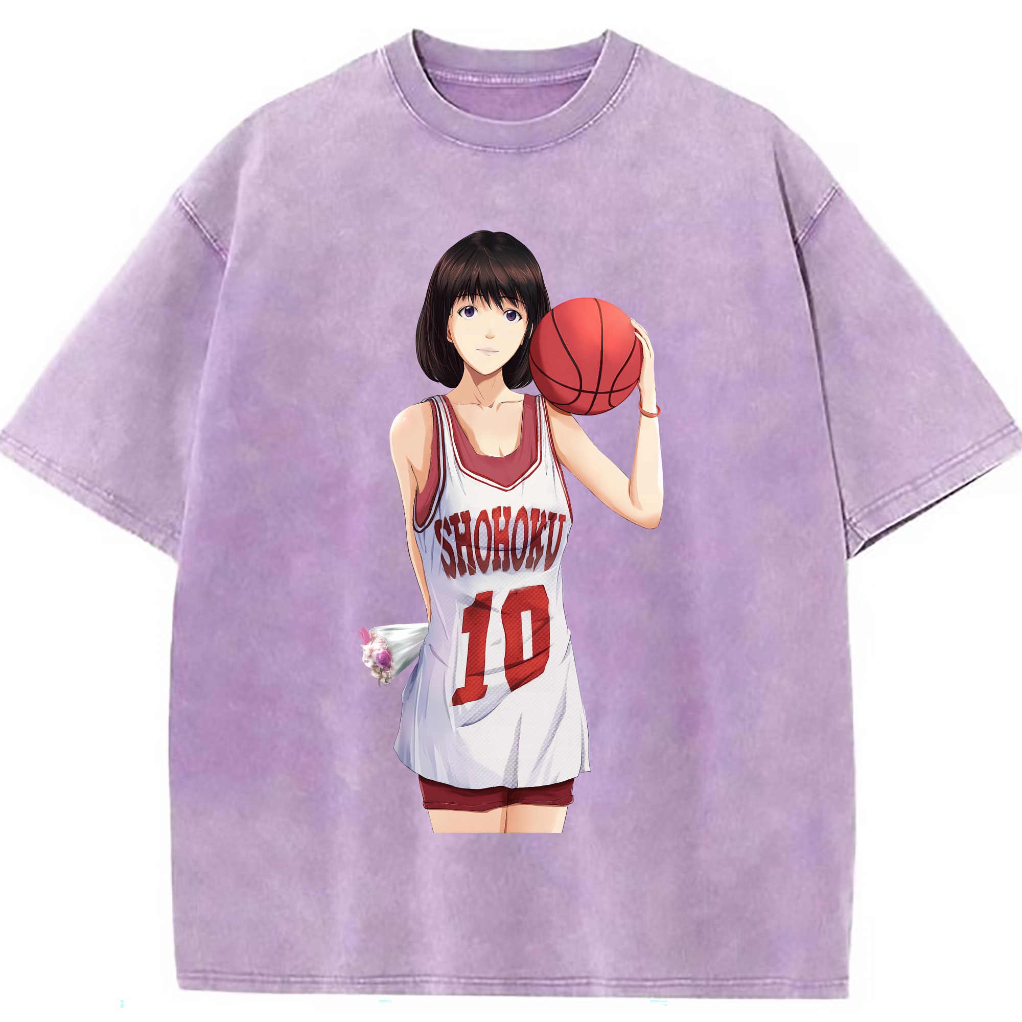 （画像用） SLAM DUNK／スラムダンク 綿100% ヴィンテージ風 半袖Tシャツ（フロントプリント）
