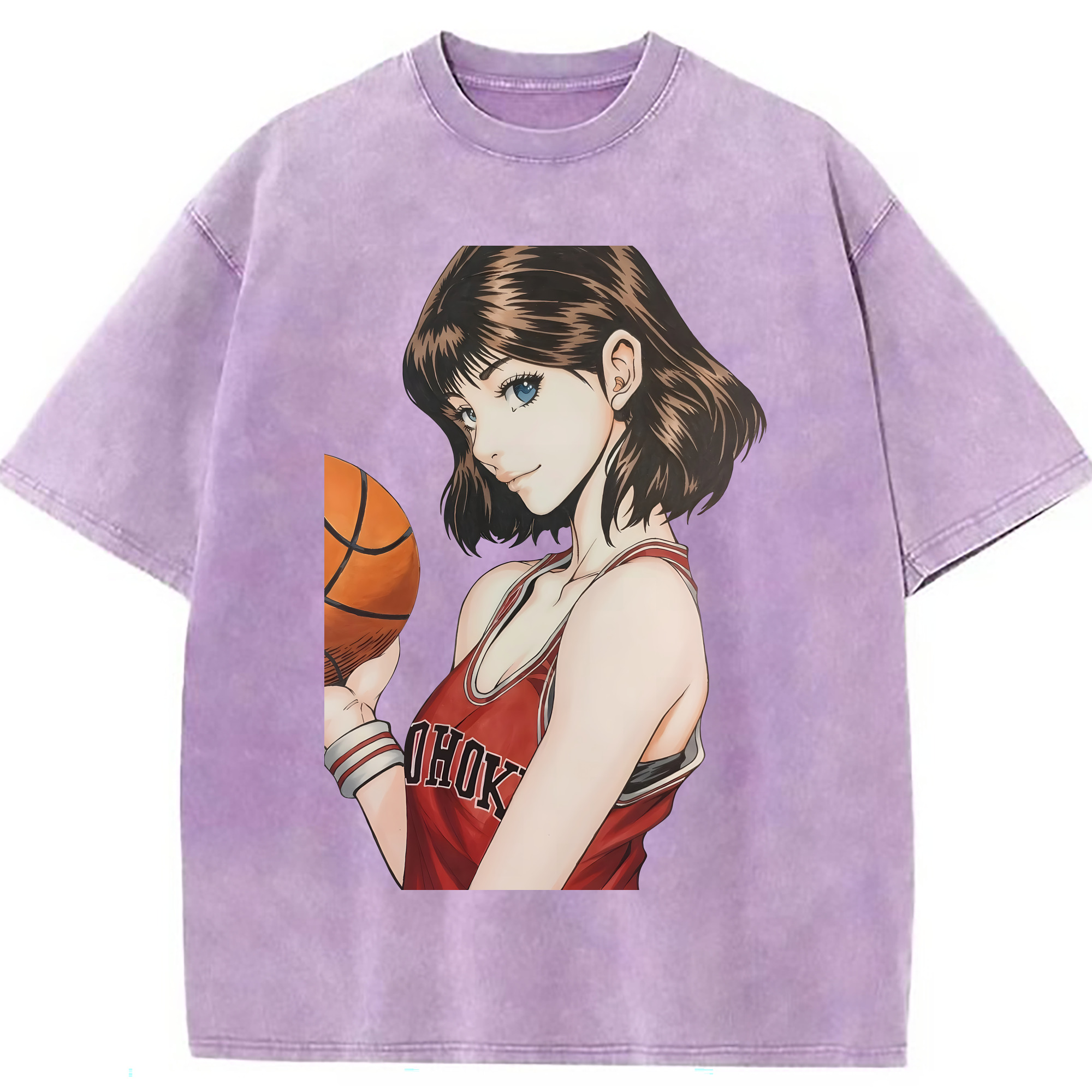 （画像用） SLAM DUNK／スラムダンク 綿100% ヴィンテージ風 半袖Tシャツ（フロントプリント）