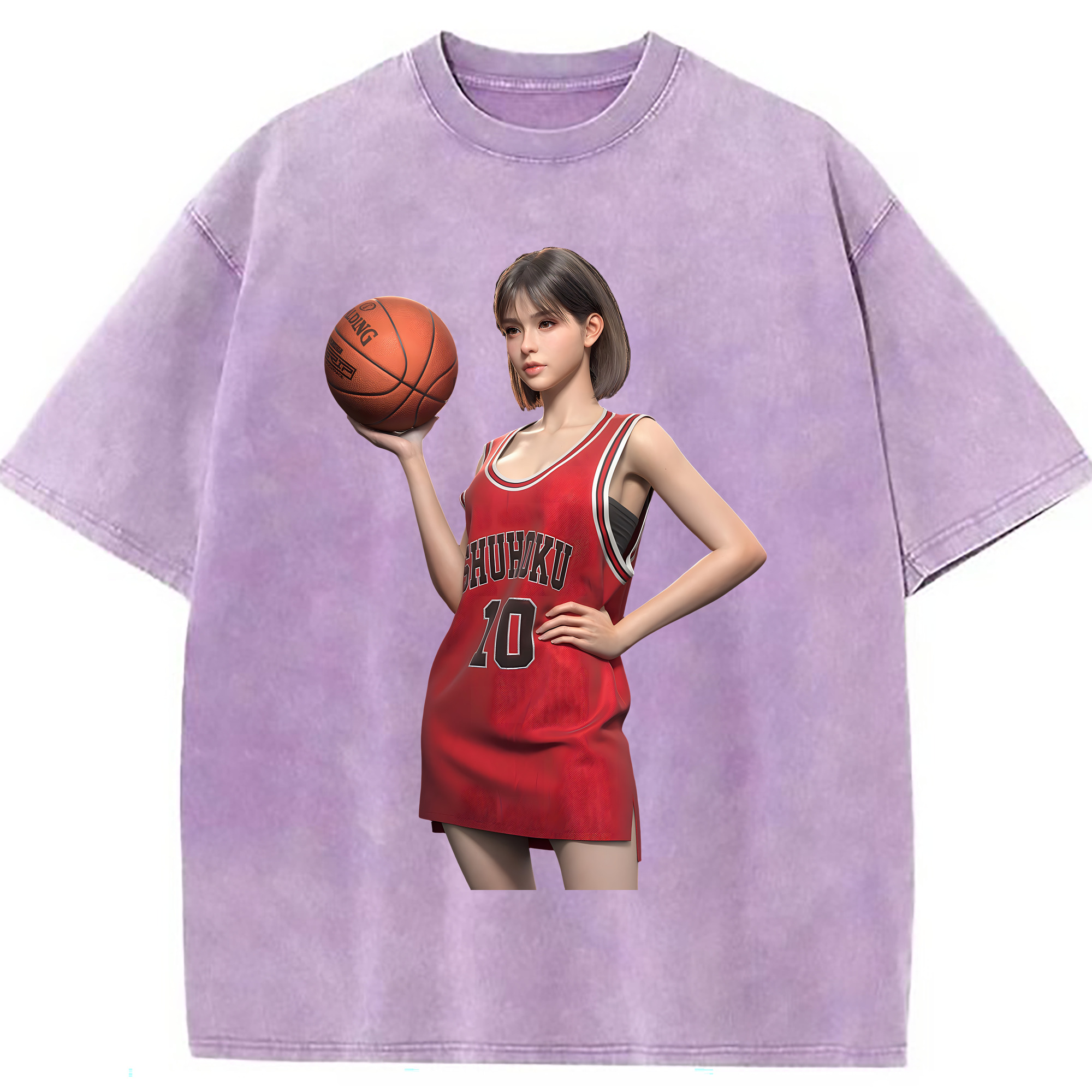 （画像用） SLAM DUNK／スラムダンク 綿100% ヴィンテージ風 半袖Tシャツ（フロントプリント）