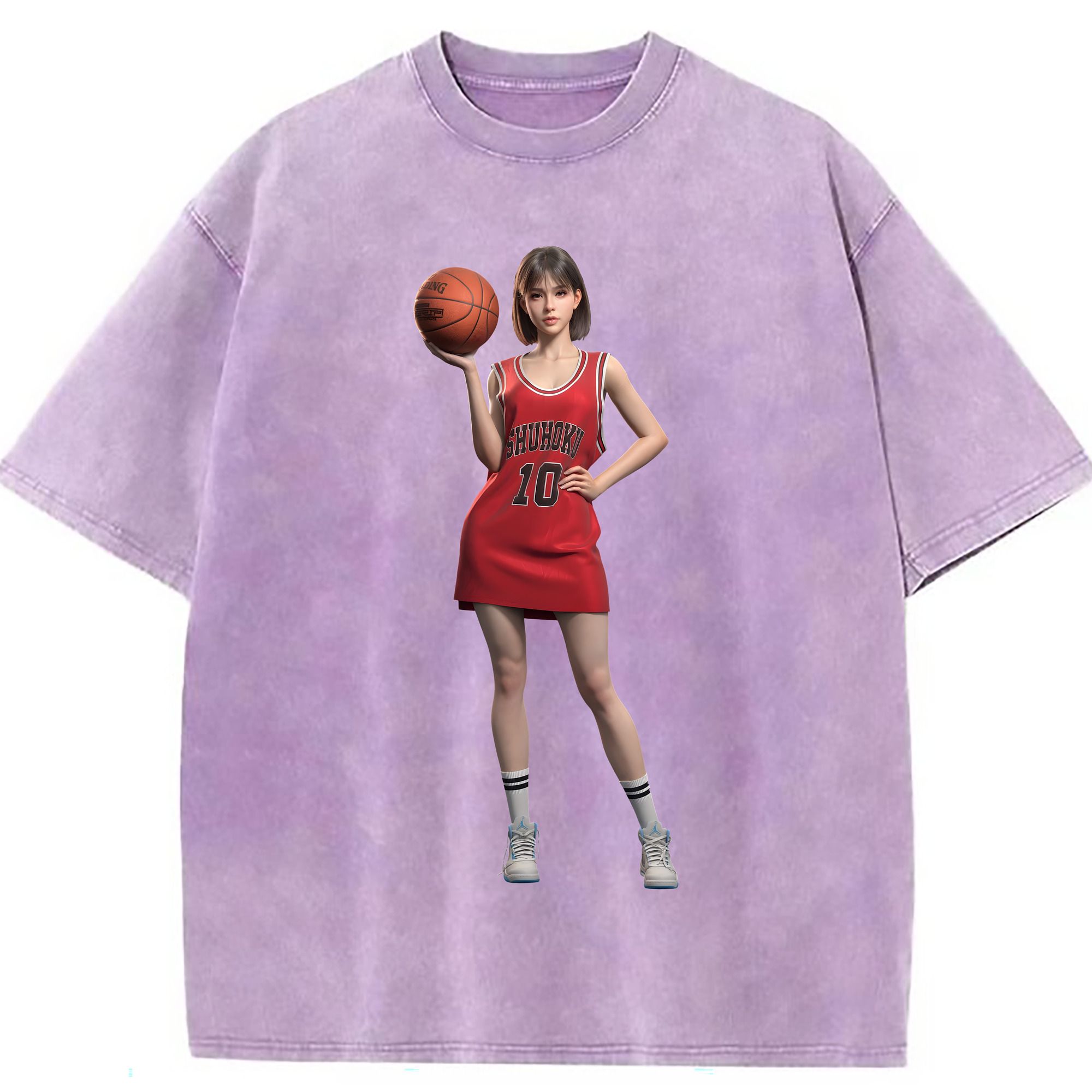 （画像用） SLAM DUNK／スラムダンク 綿100% ヴィンテージ風 半袖Tシャツ（フロントプリント）